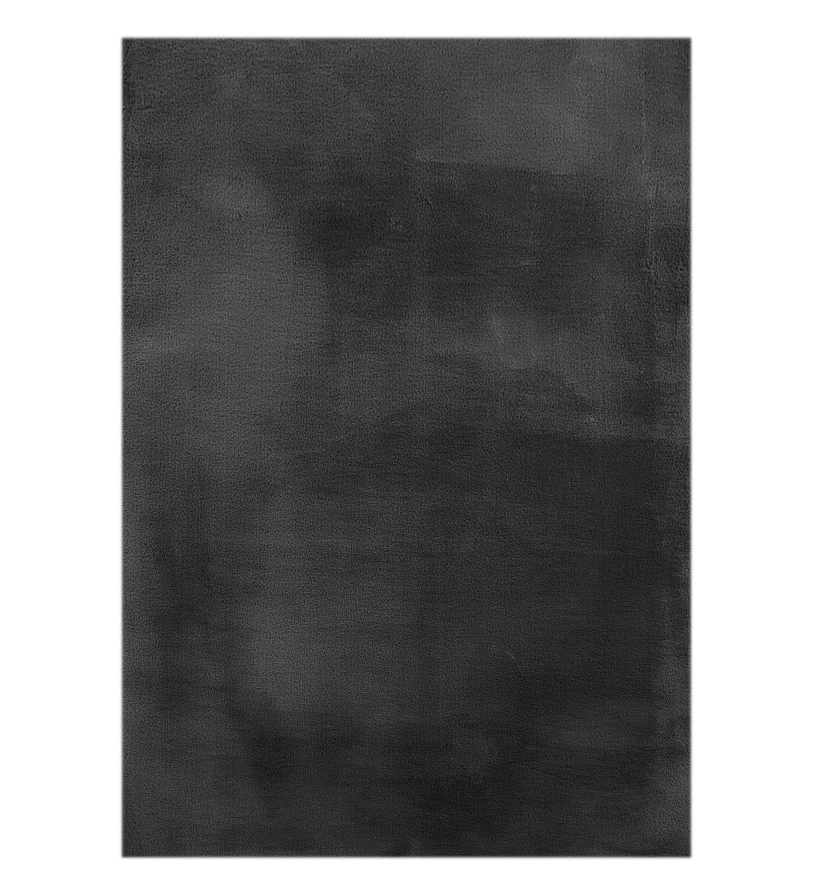 New Oslo Rabit Fur Carpet Dark Grey