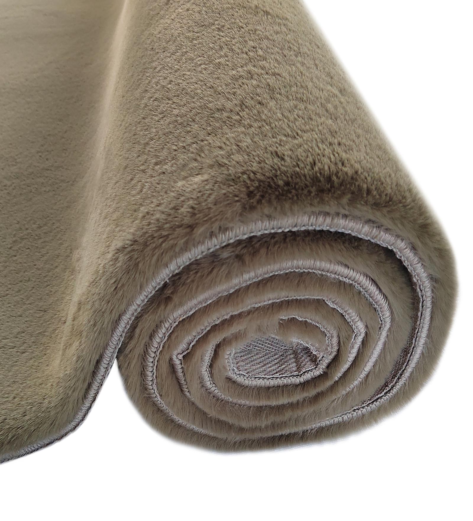 New Oslo Rabit Fur Carpet Olive