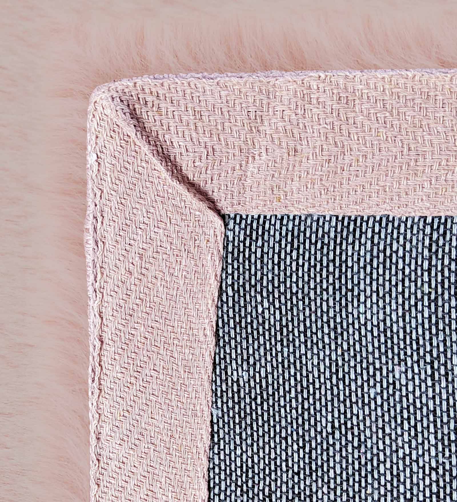 New Oslo Rabit Fur Carpet Peach