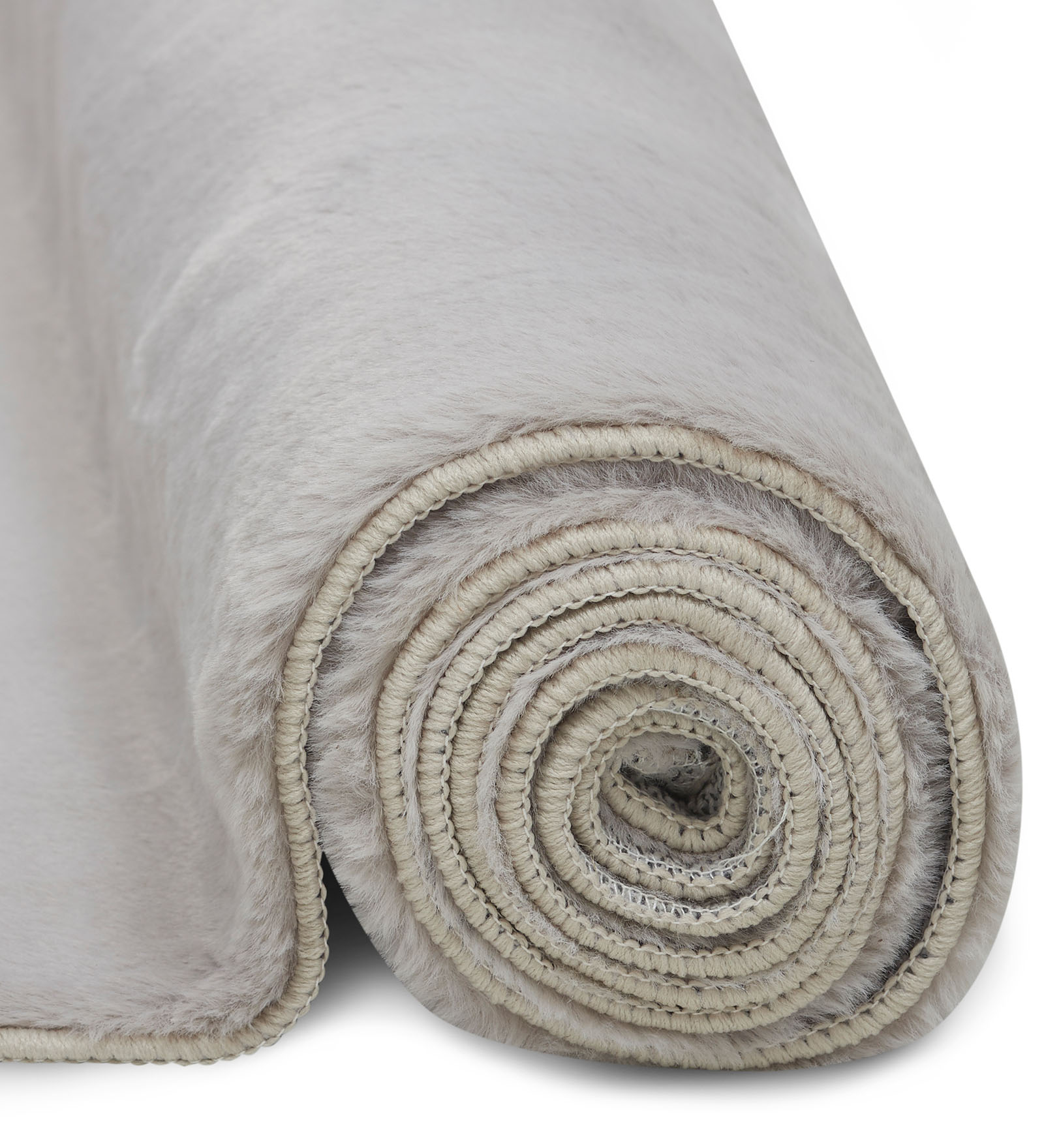 New Oslo Rabit Fur Carpet Stone