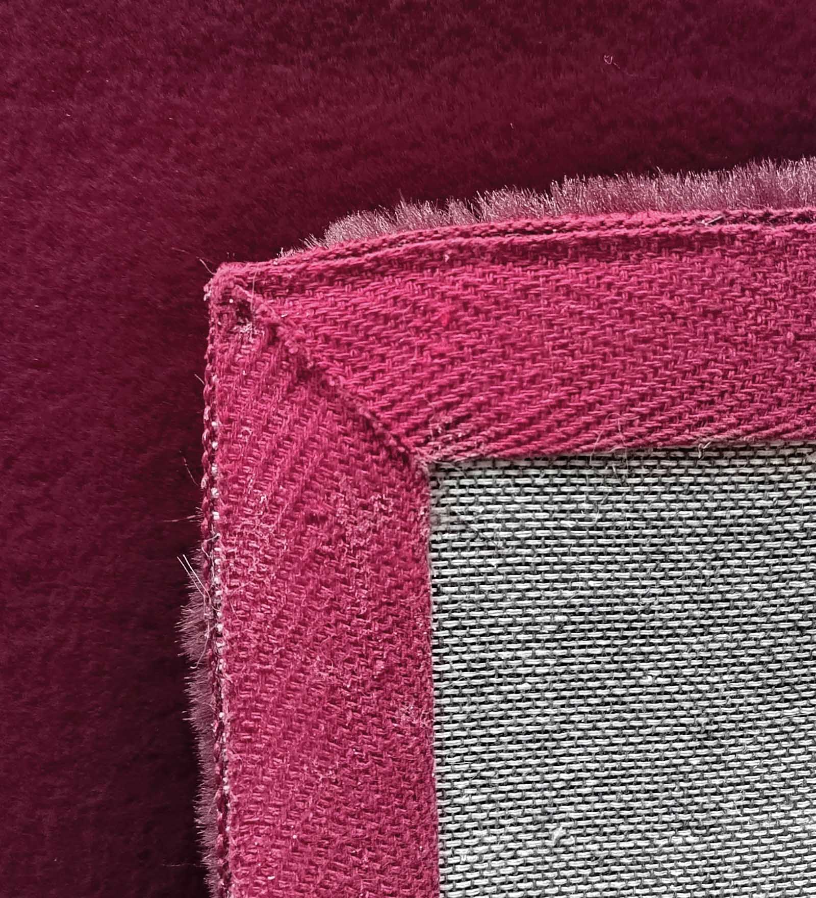 New Oslo Rabit Fur Carpet Wine