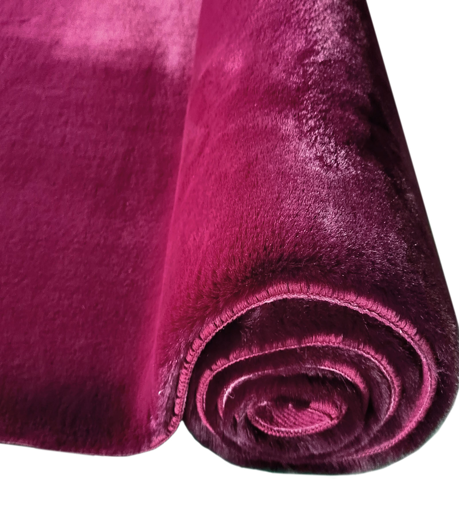 New Oslo Rabit Fur Carpet Wine