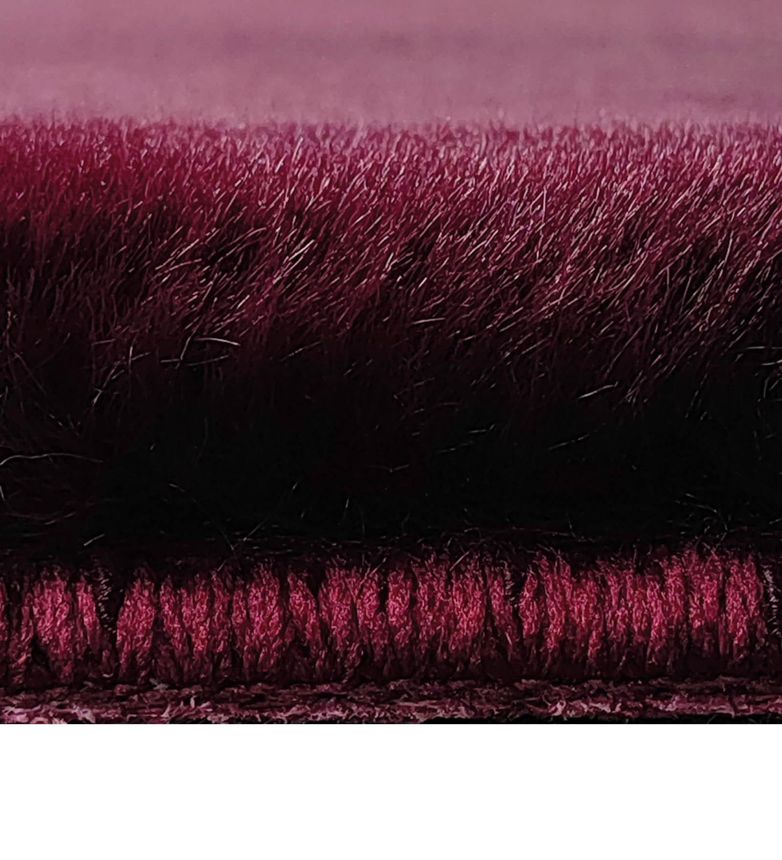 New Oslo Rabit Fur Carpet Wine