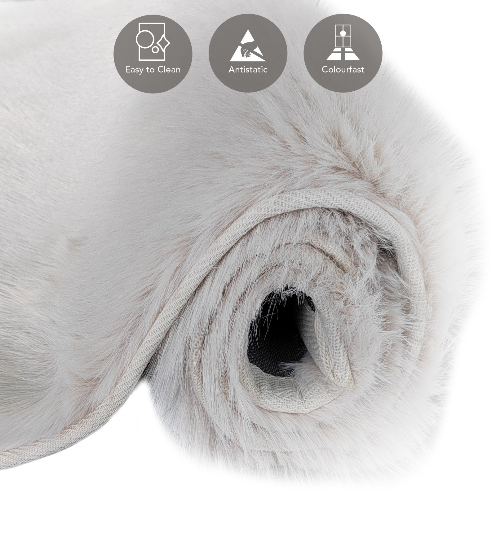 Hudson Shaggy Carpet Cream