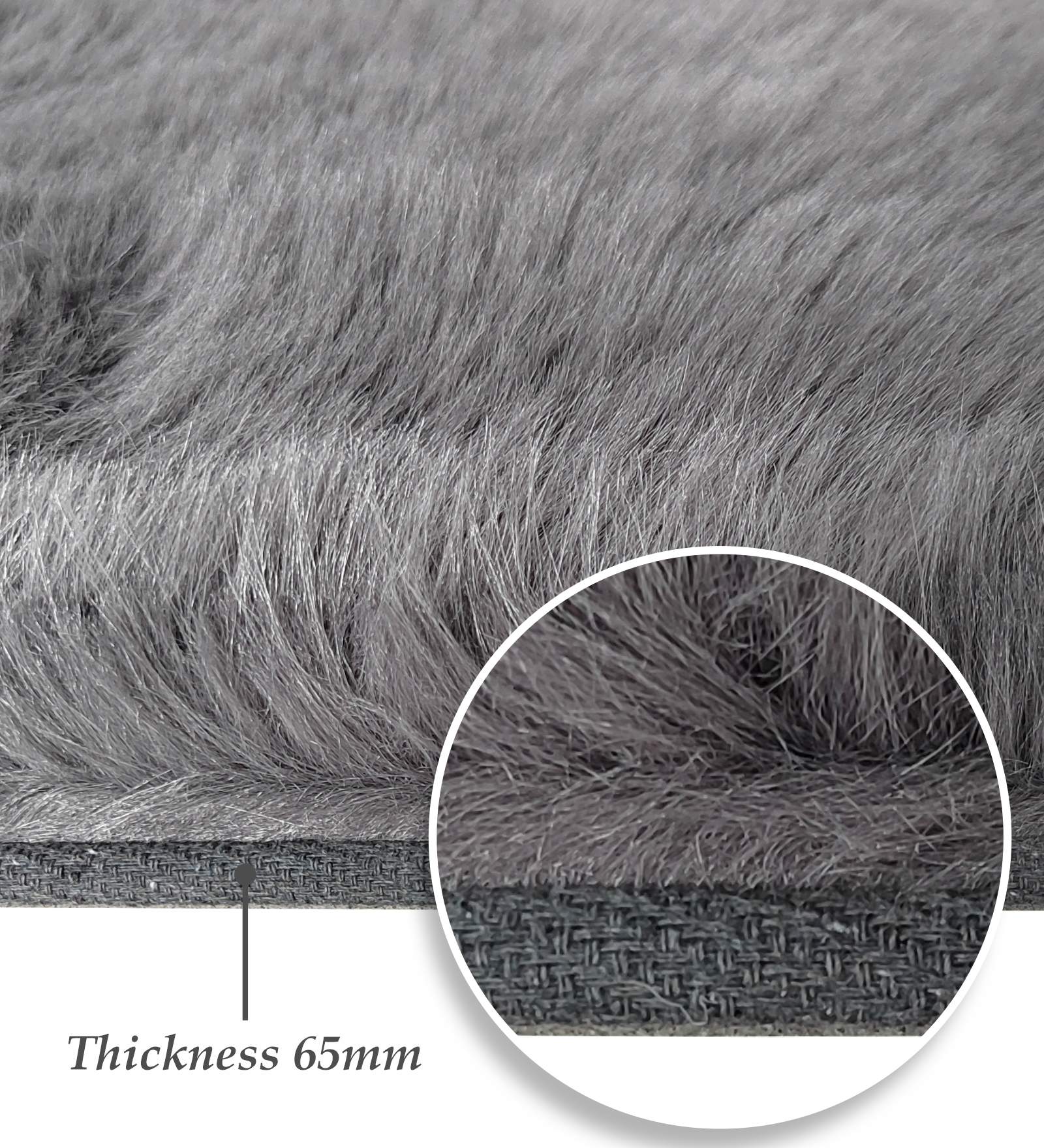 Hudson Shaggy Carpet Charcoal