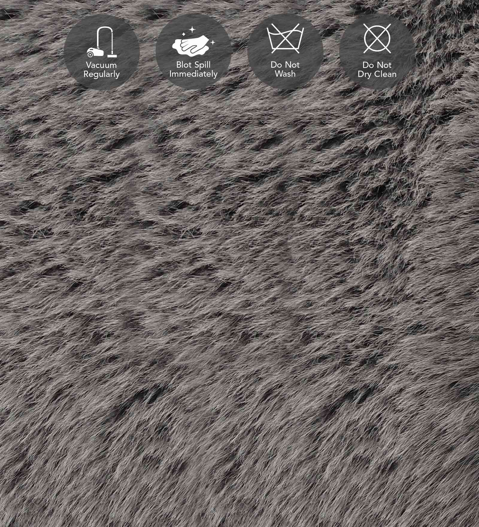 Hudson Shaggy Carpet Charcoal