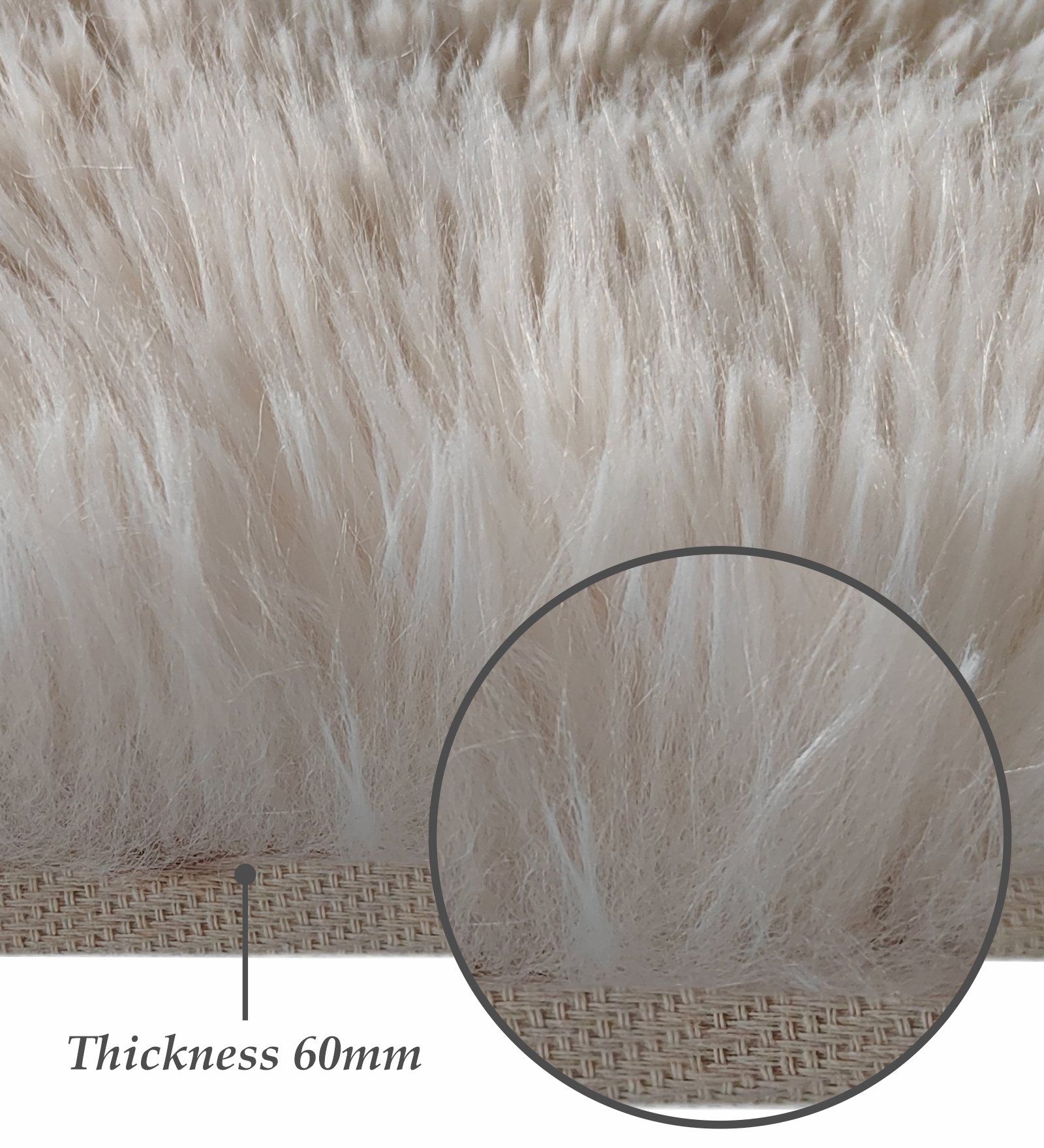 Fiona Solid Bedside Runner Cream