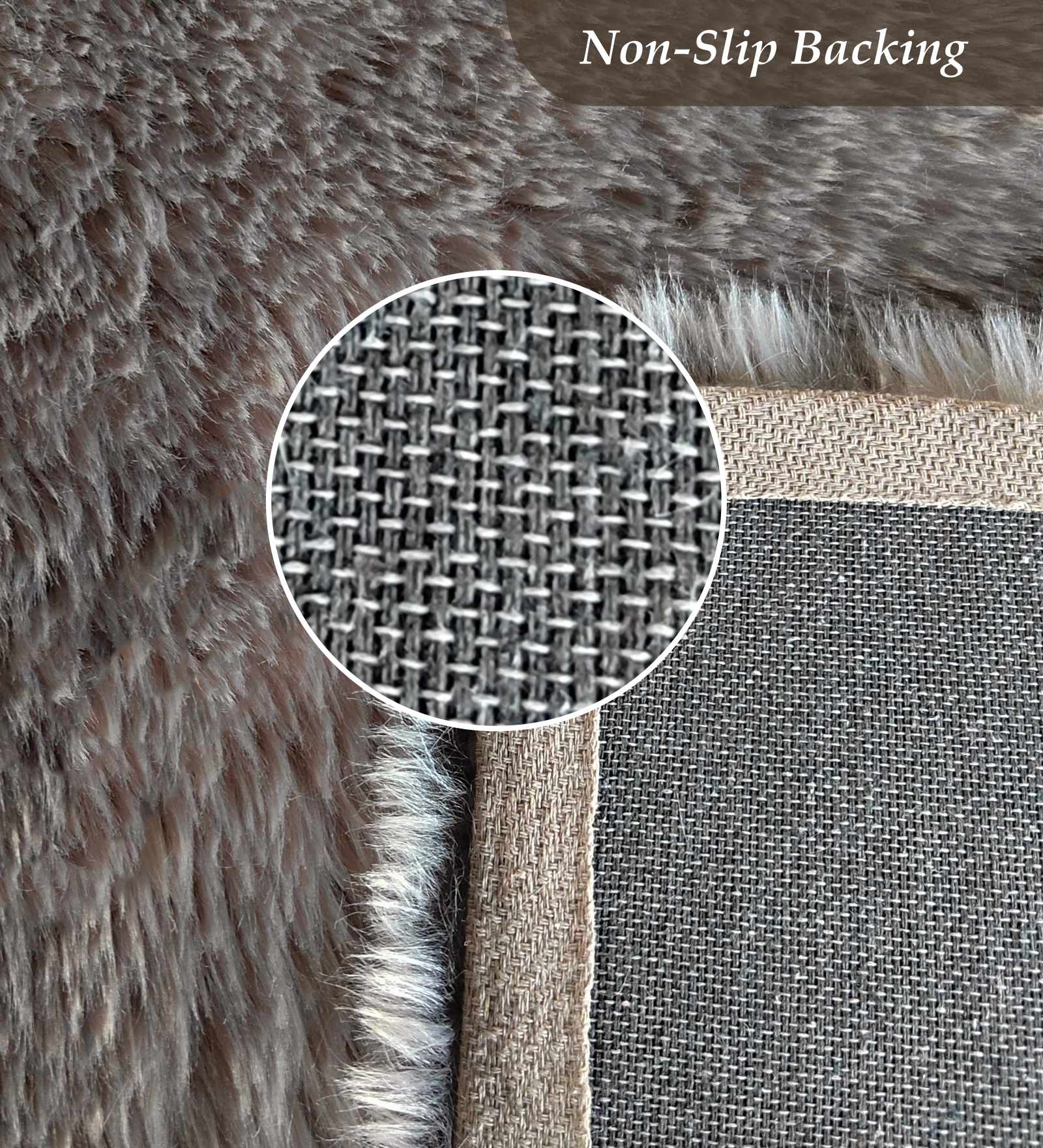 Fiona Solid Bedside Runner Brown