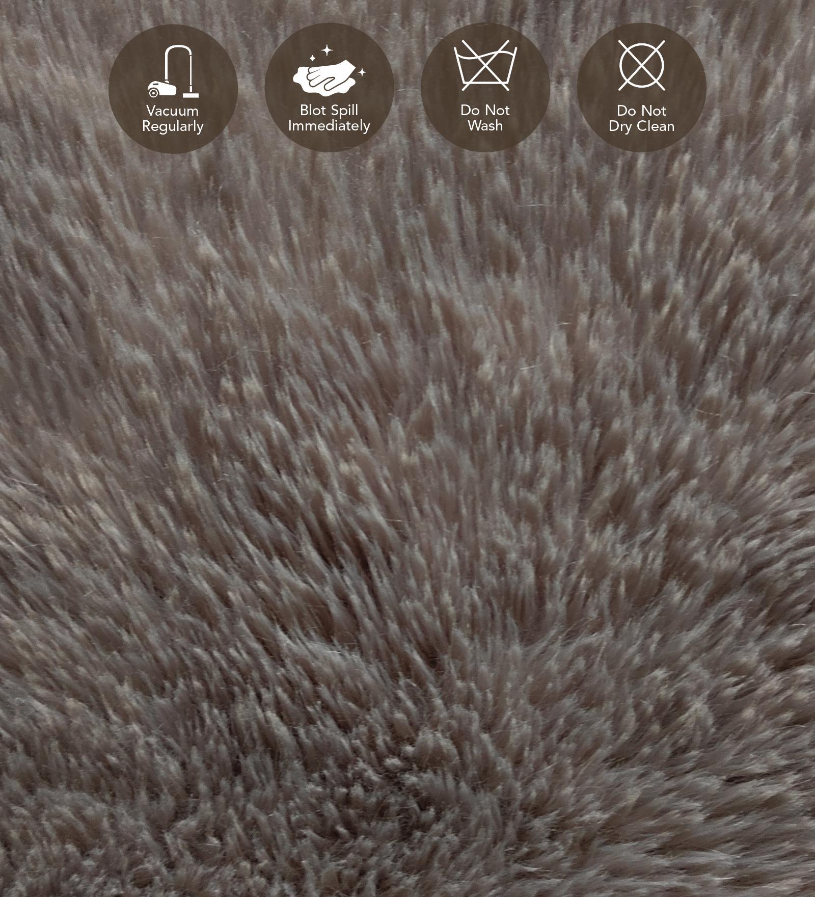 Fiona Solid Bedside Runner Brown