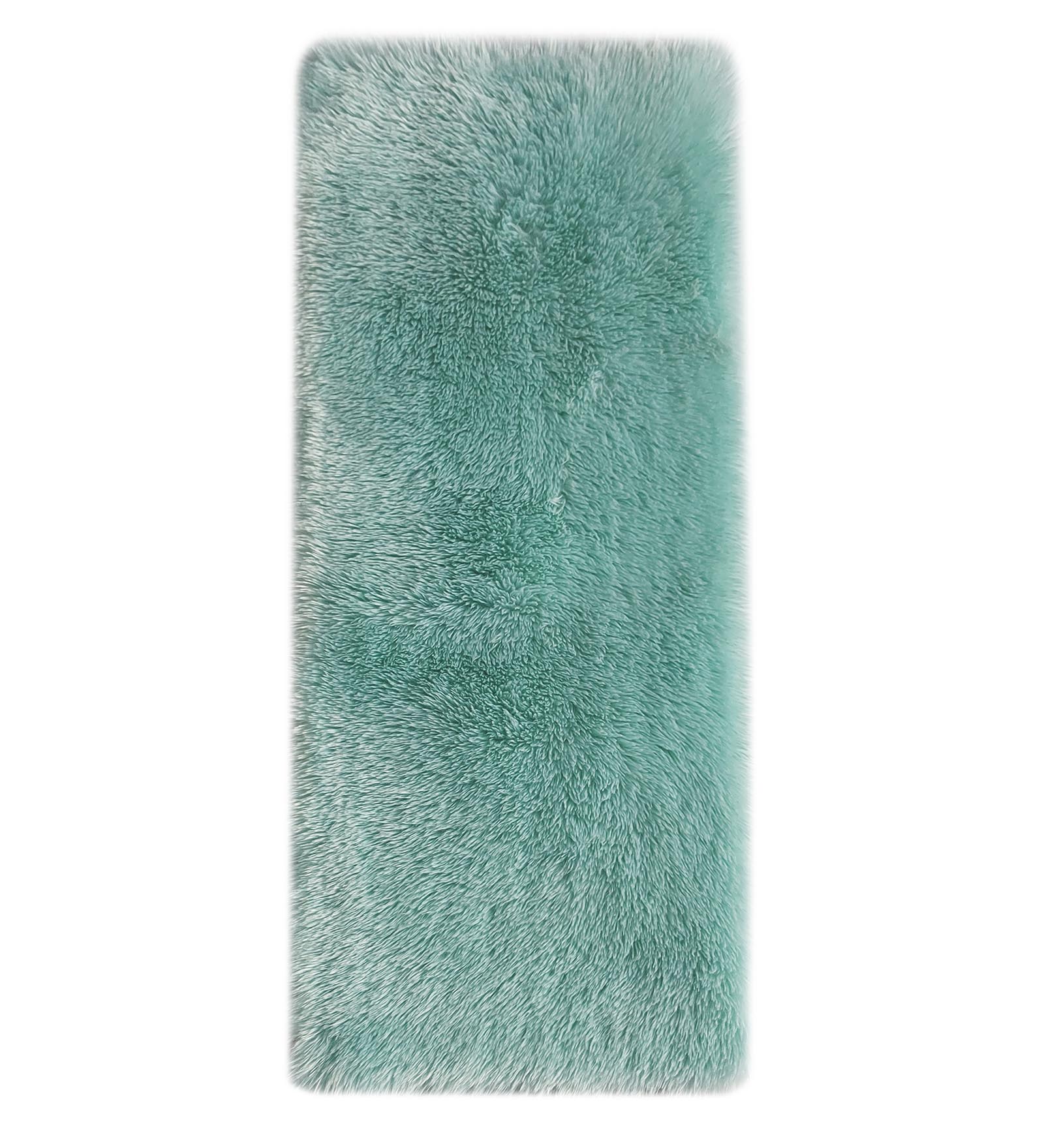 Fiona Solid Bedside Runner Teal Blue