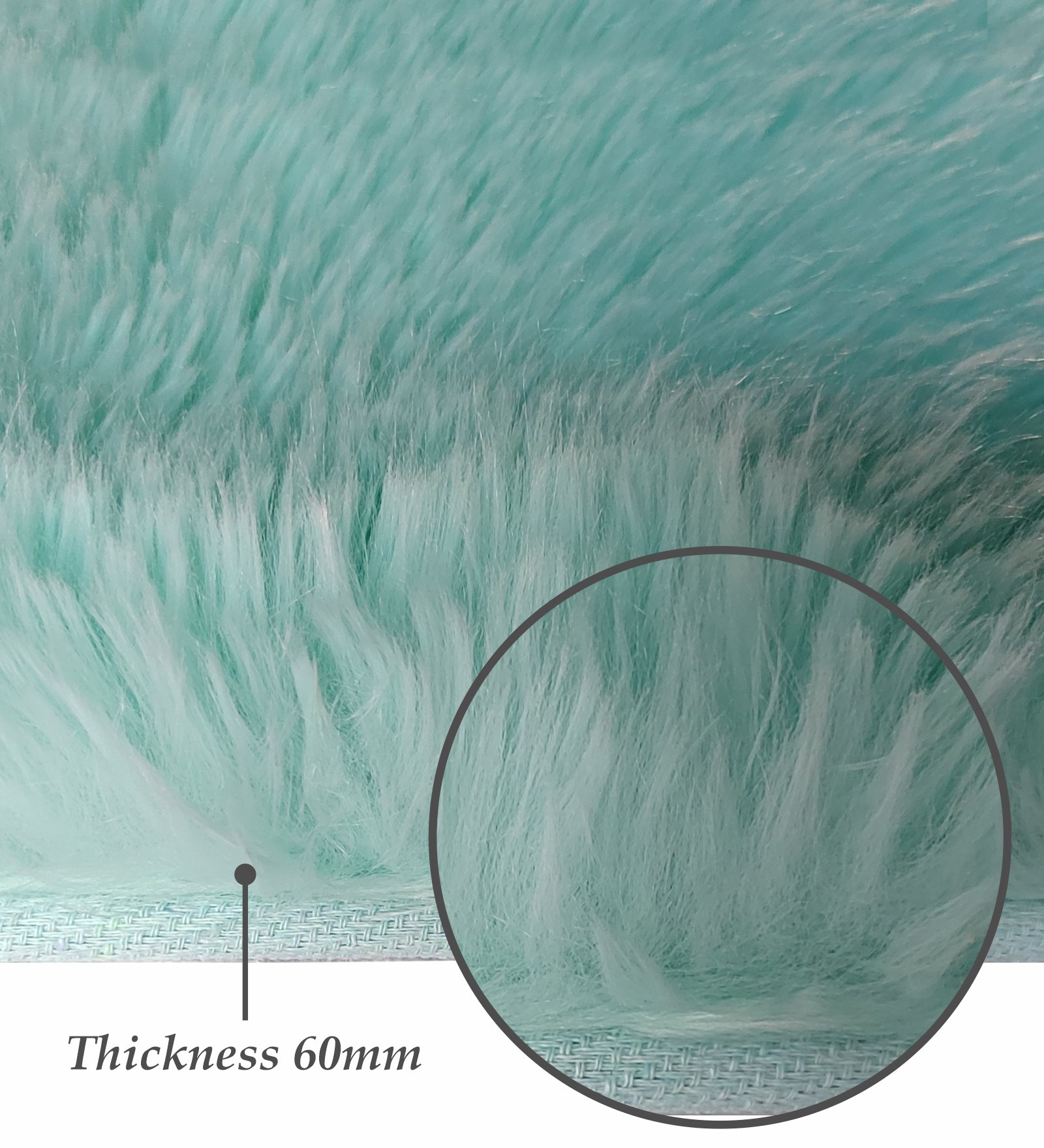 Fiona Solid Bedside Runner Teal Blue