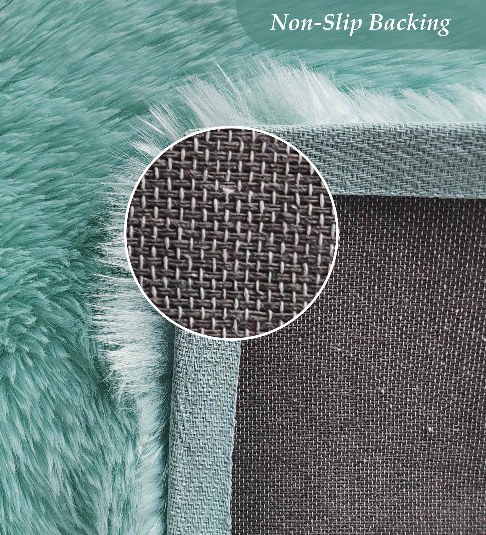 Fiona Solid Bedside Runner Teal Blue