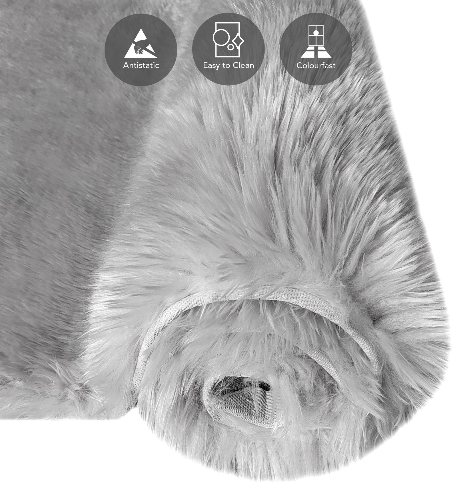 Fiona Solid Machine Made Carpet Grey