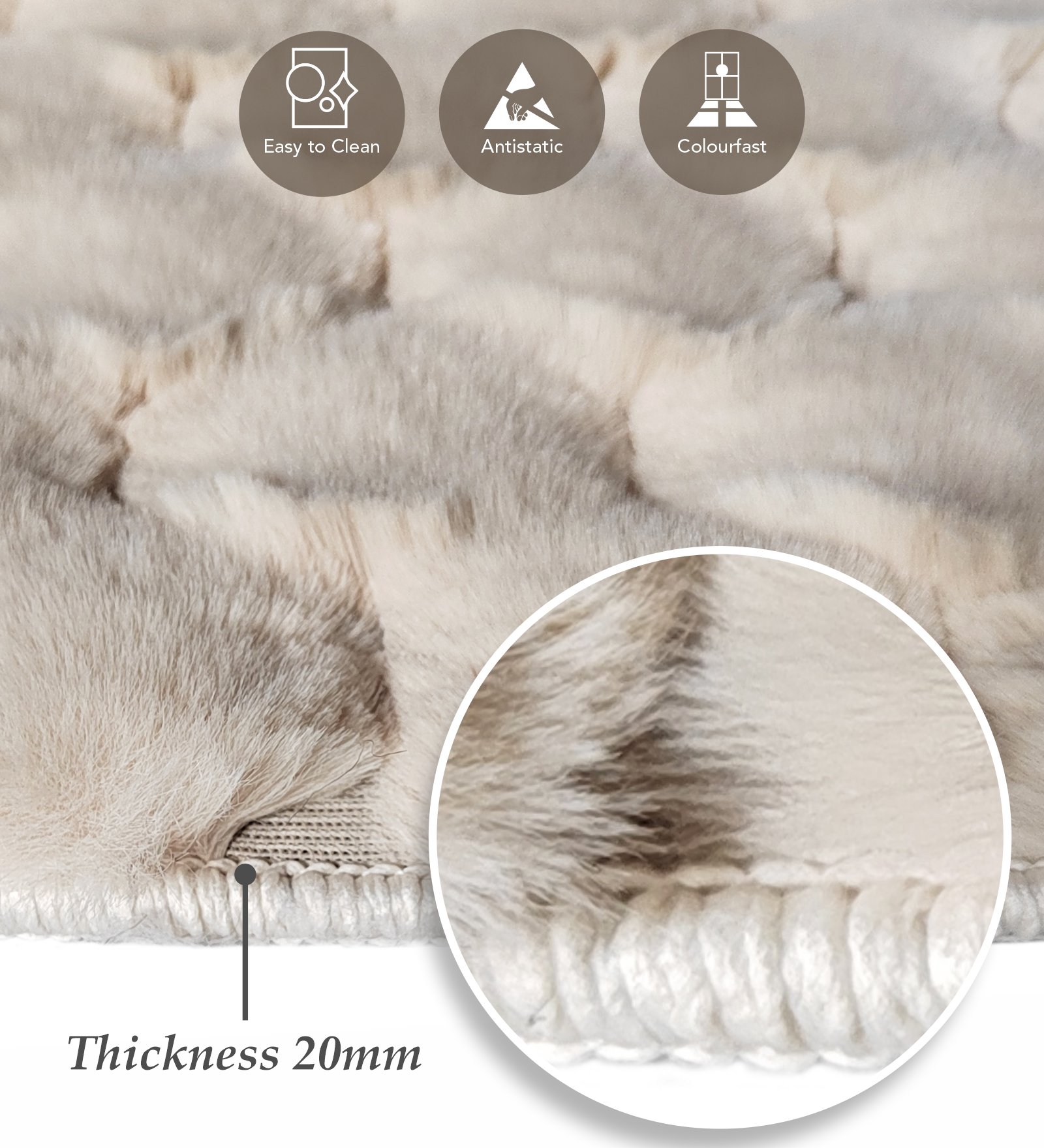 Muffin Solid Runner Light Beige