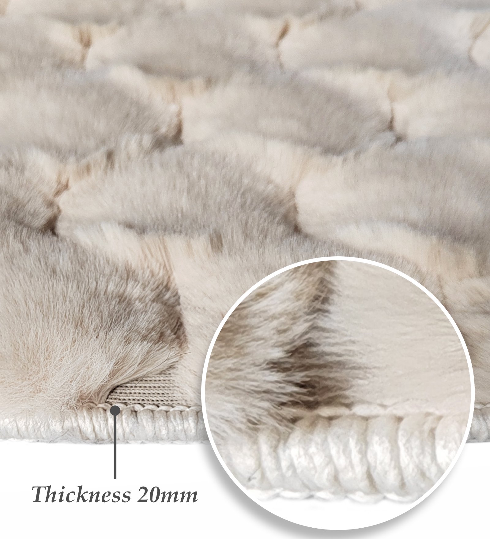 Muffin Solid Carpet Light Beige