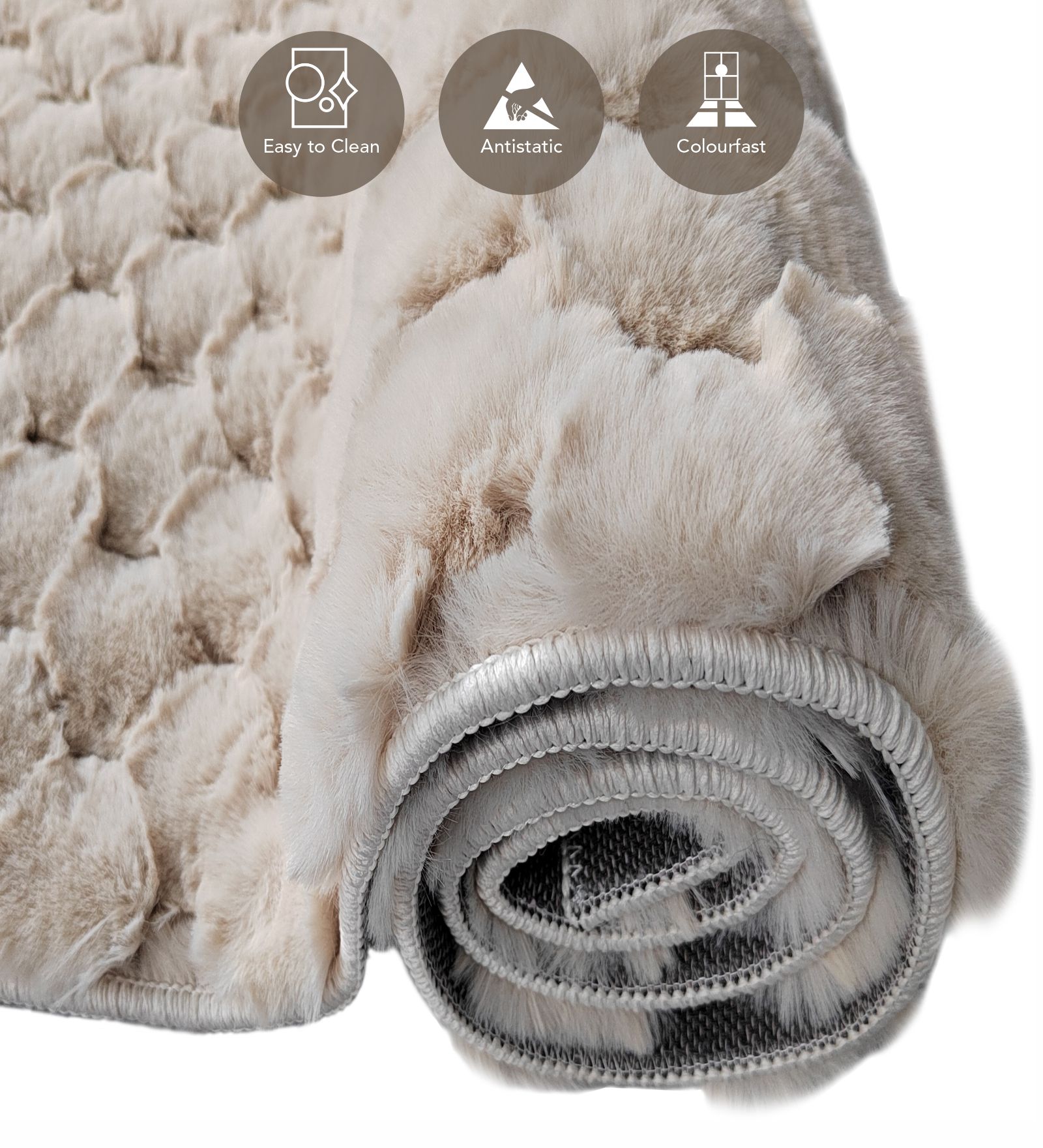 Muffin Solid Carpet Light Beige