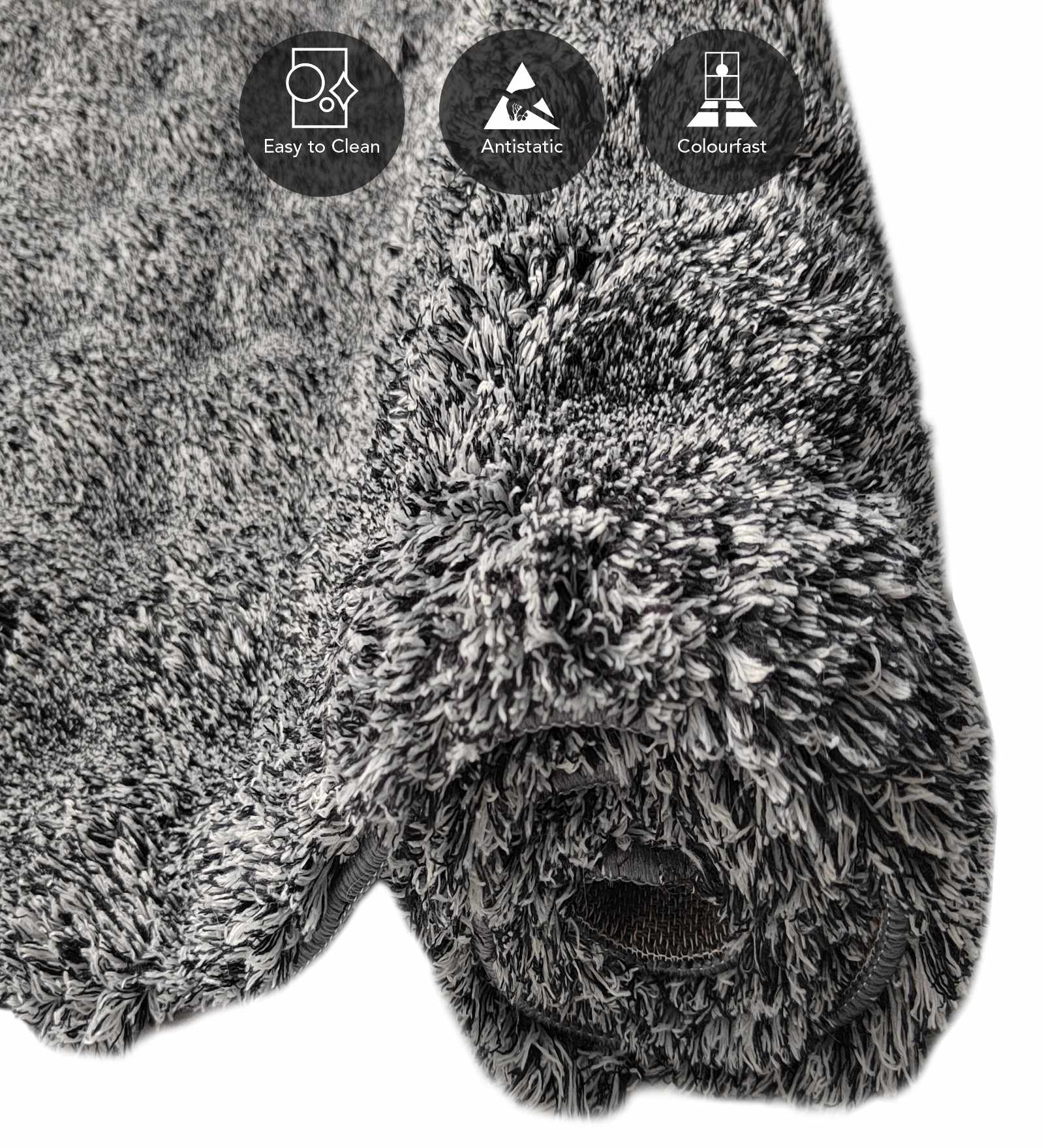 Blaze Solid Carpet Charcoal