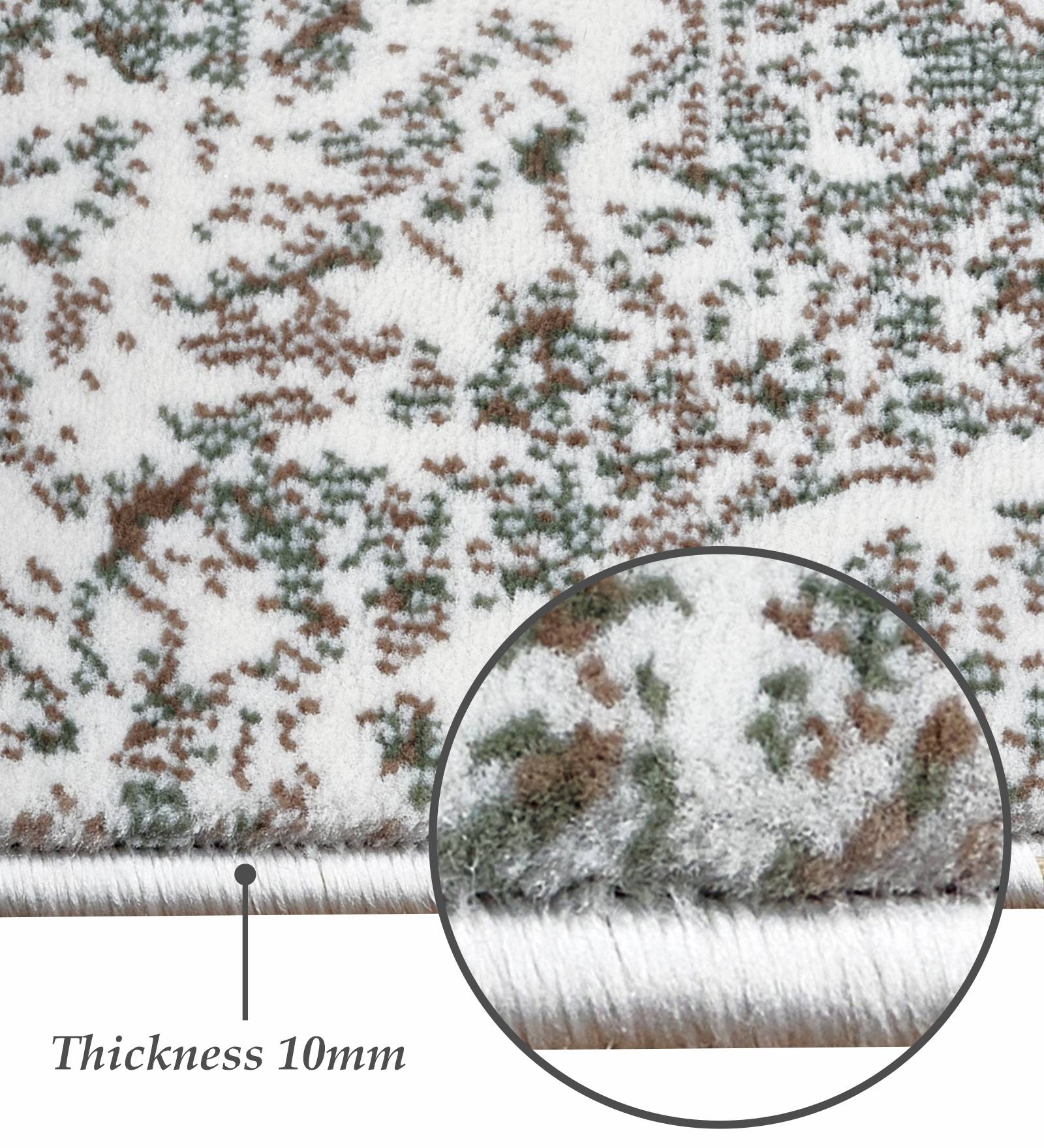 Alan Polypropylene Abstract Carpet Rust and Blue