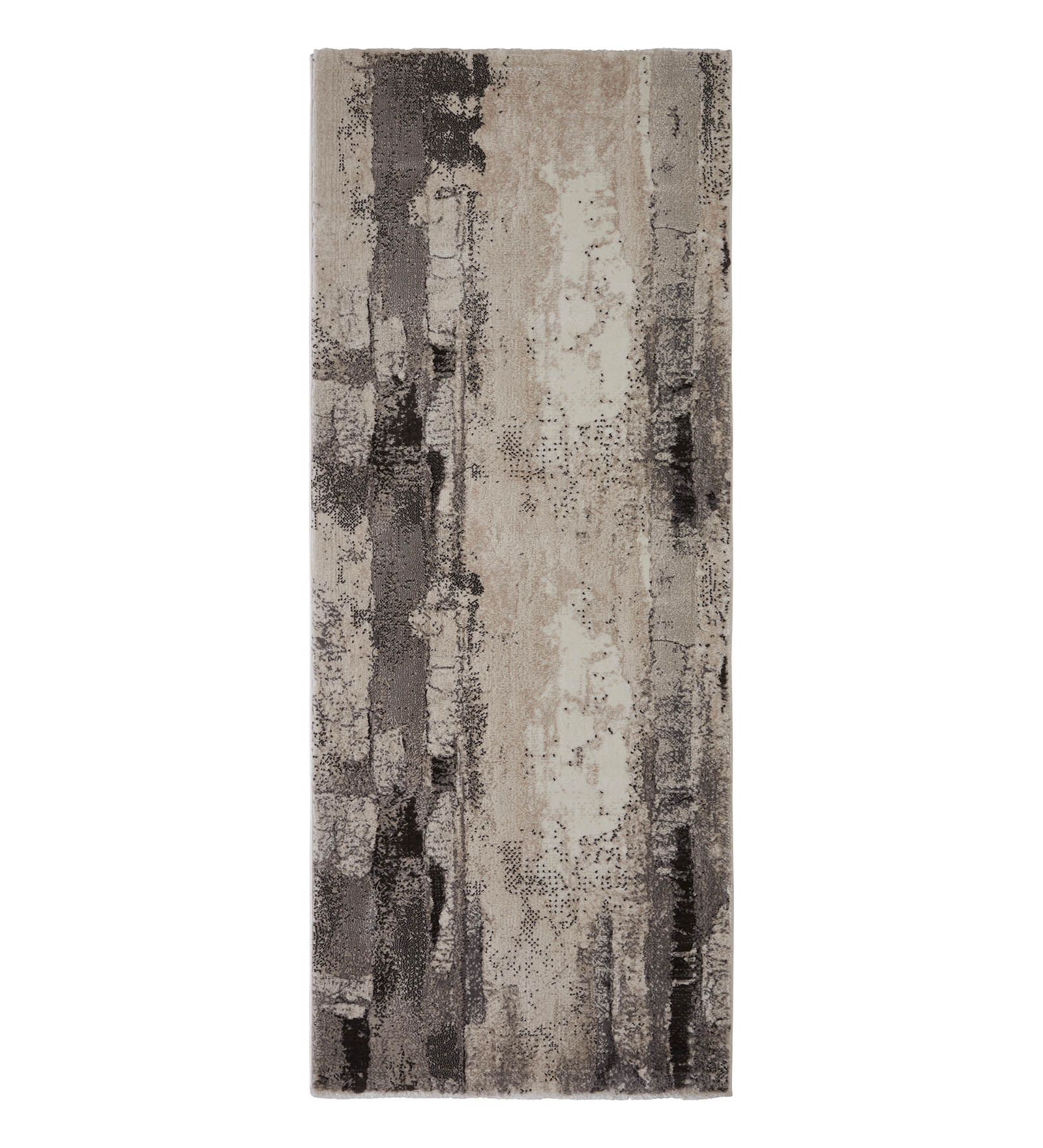 Alan Polypropylene Abstract Runner Grey and Brown