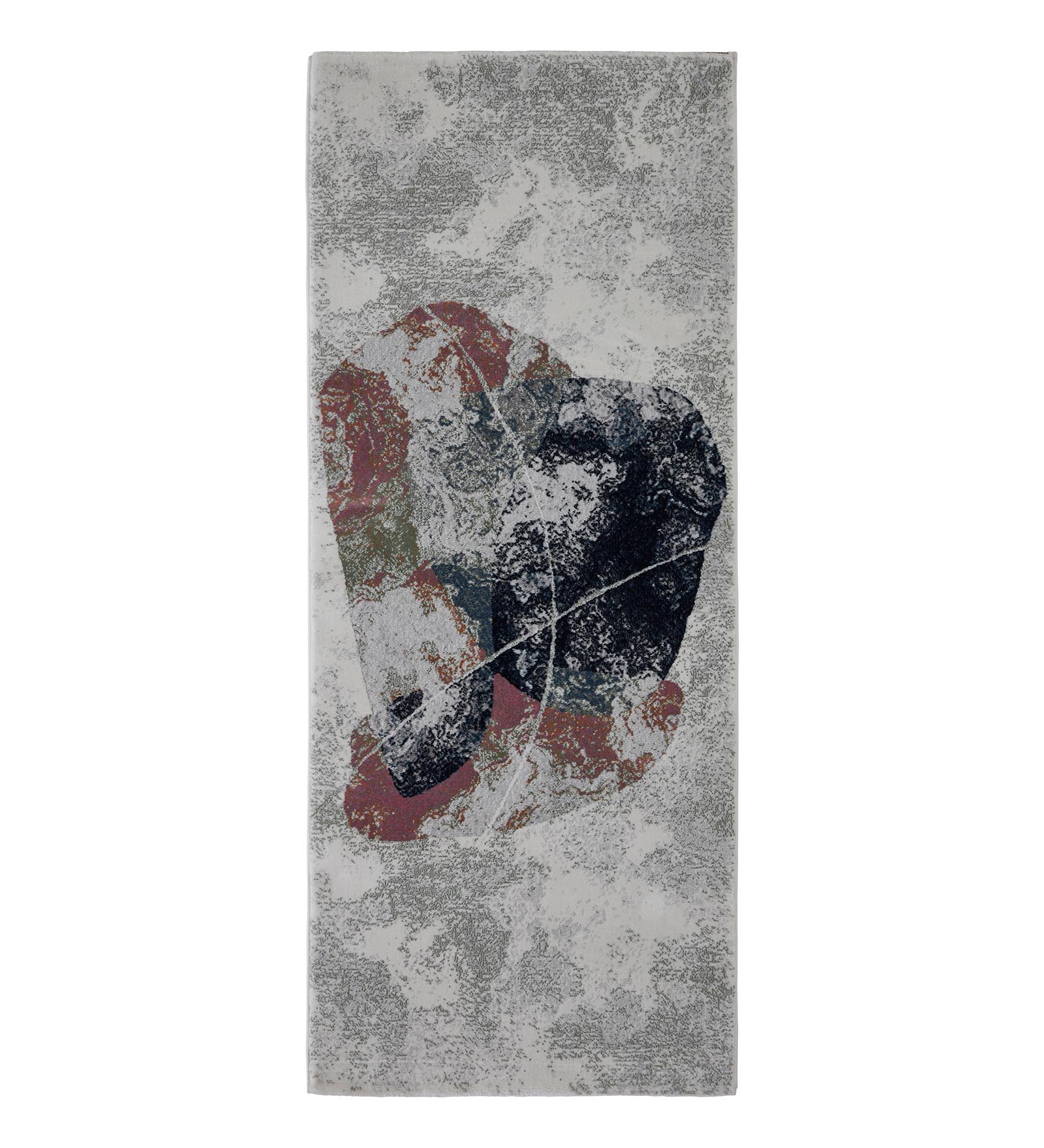 Alan Polypropylene Abstract Runner Peach and Blue