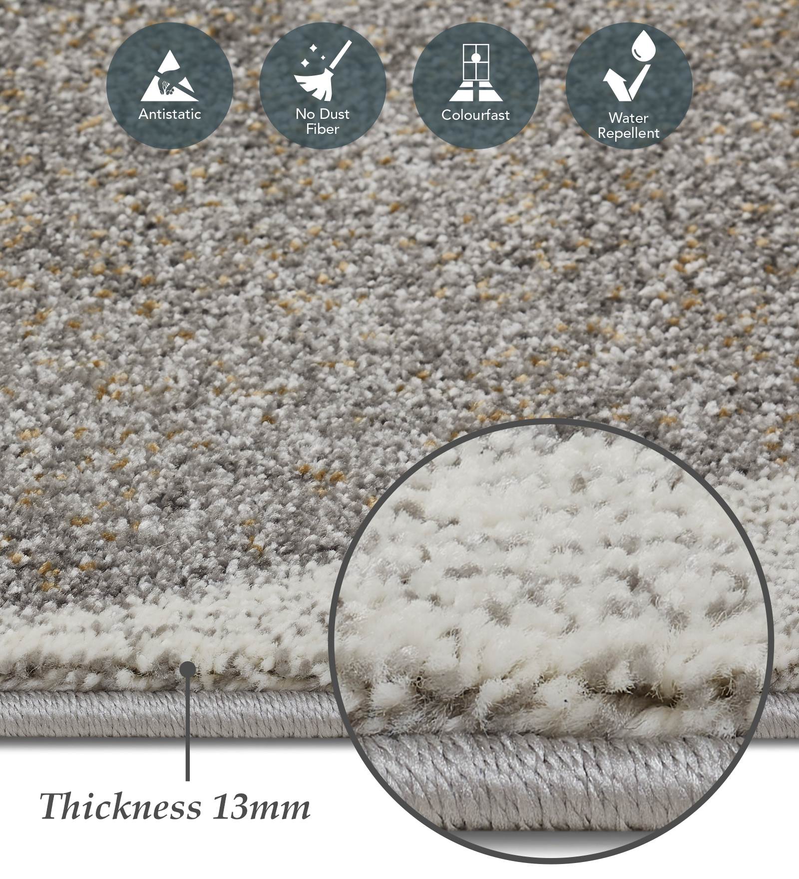 Diamond Abstract Bedside Runner Teal and L.Brown