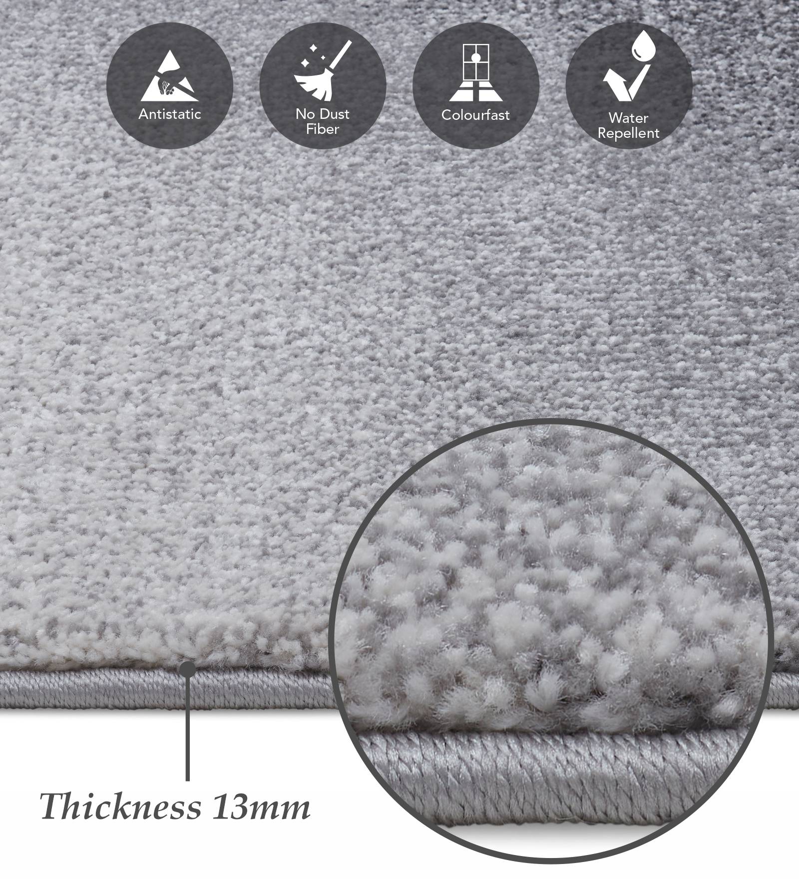 Diamond Polypropylene Abstract Runner D.Grey and Brown