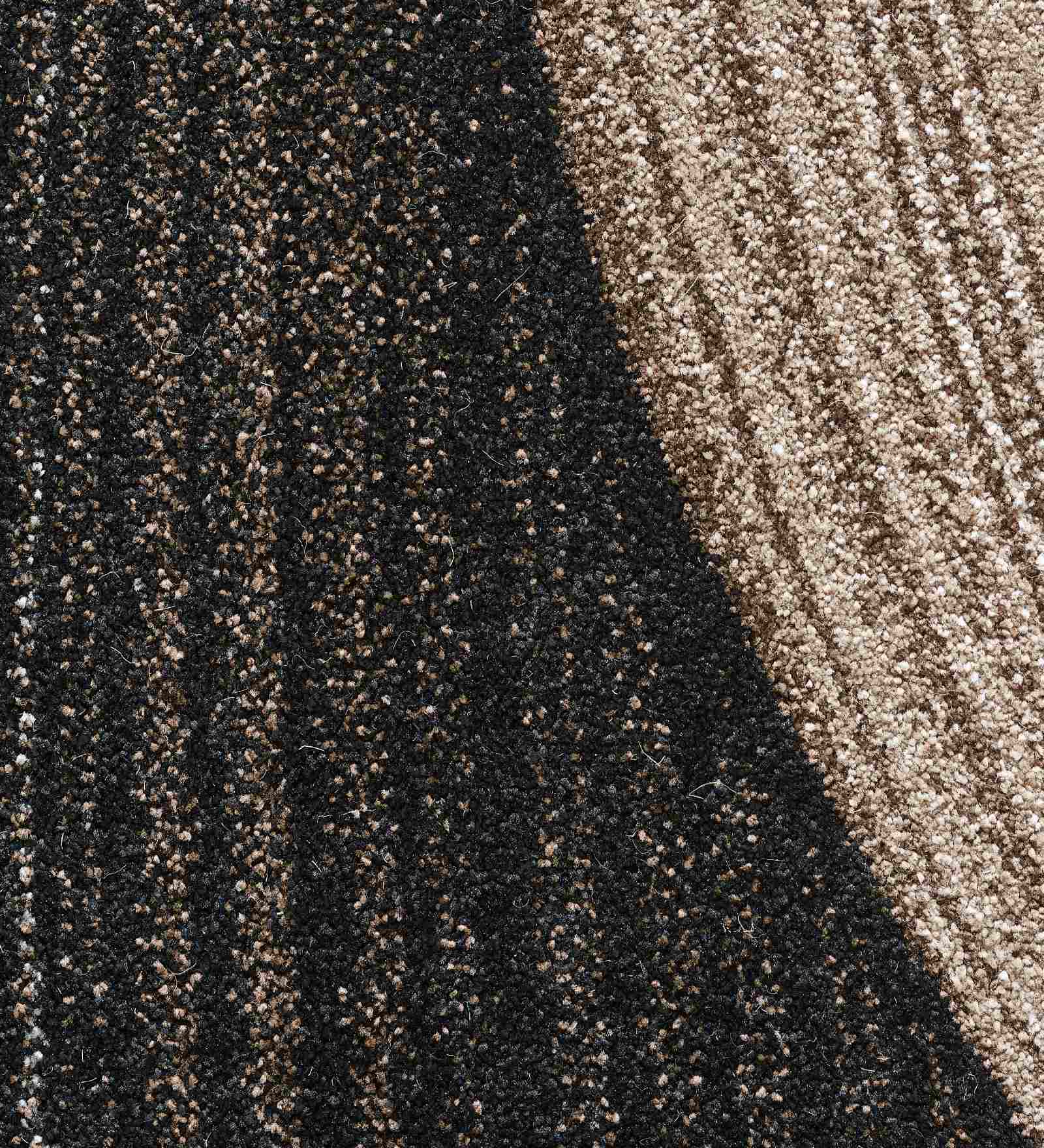 Diamond Abstract Bedside Runner Brown