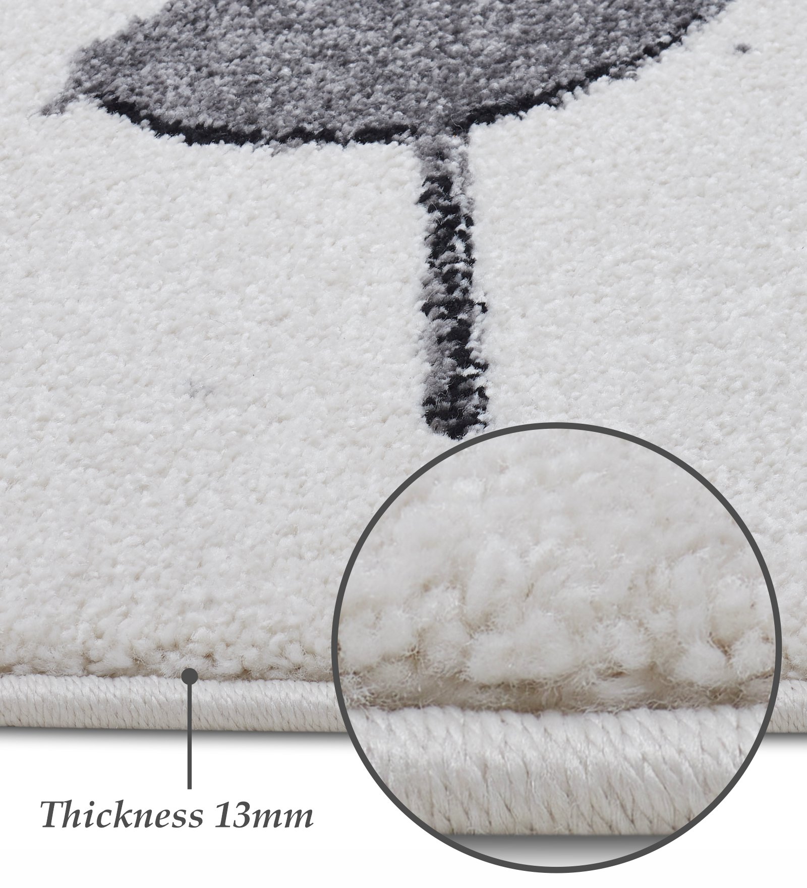 Diamond Polypropylene Abstract Carpet Grey