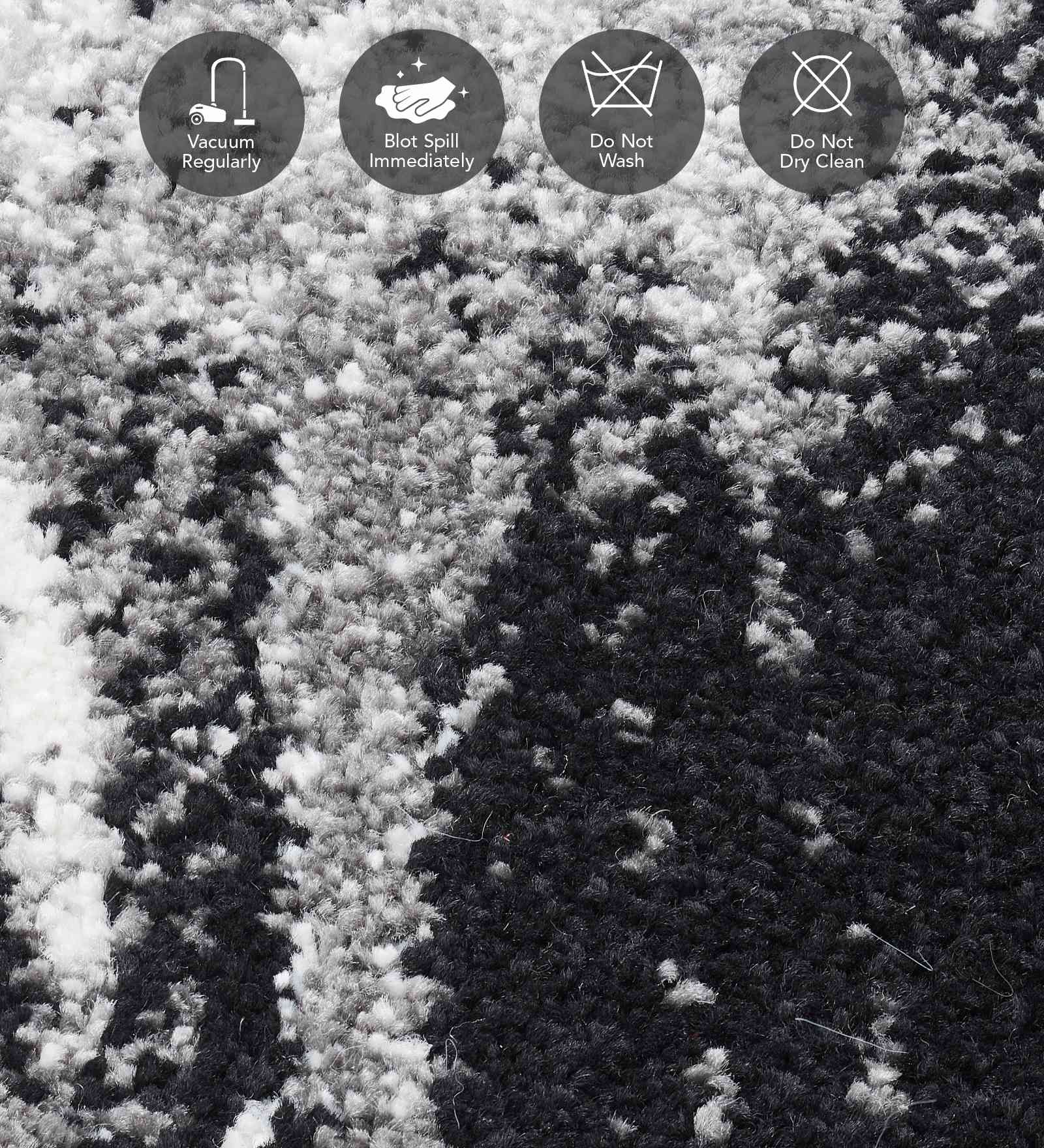 Diamond Polypropylene Abstract Carpet Grey