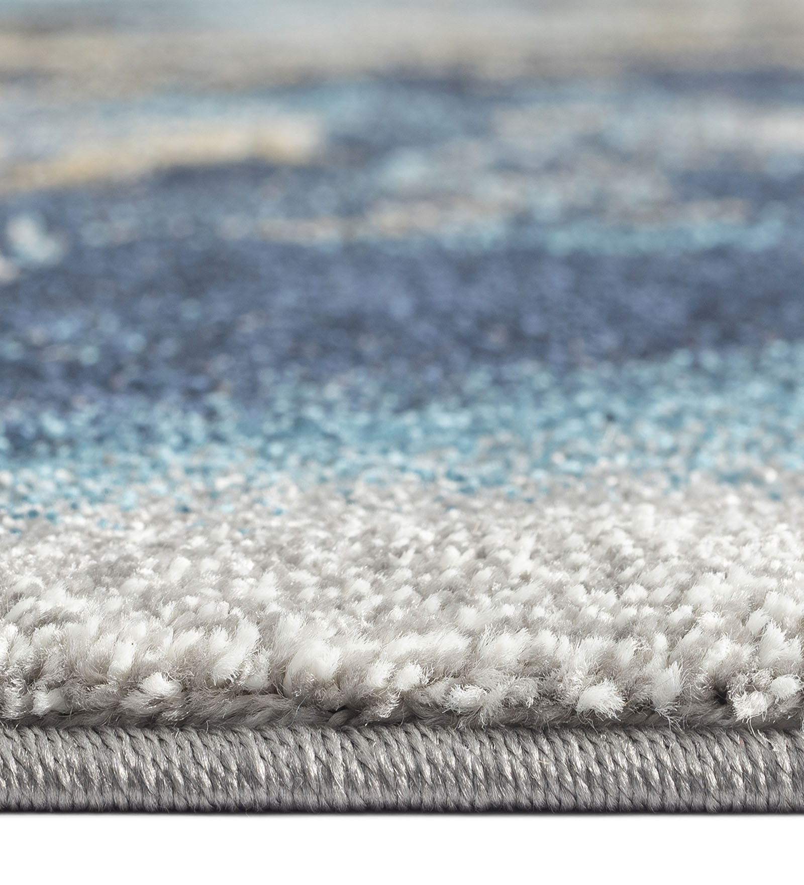 Diamond Abstract Machine Made Carpet Blue