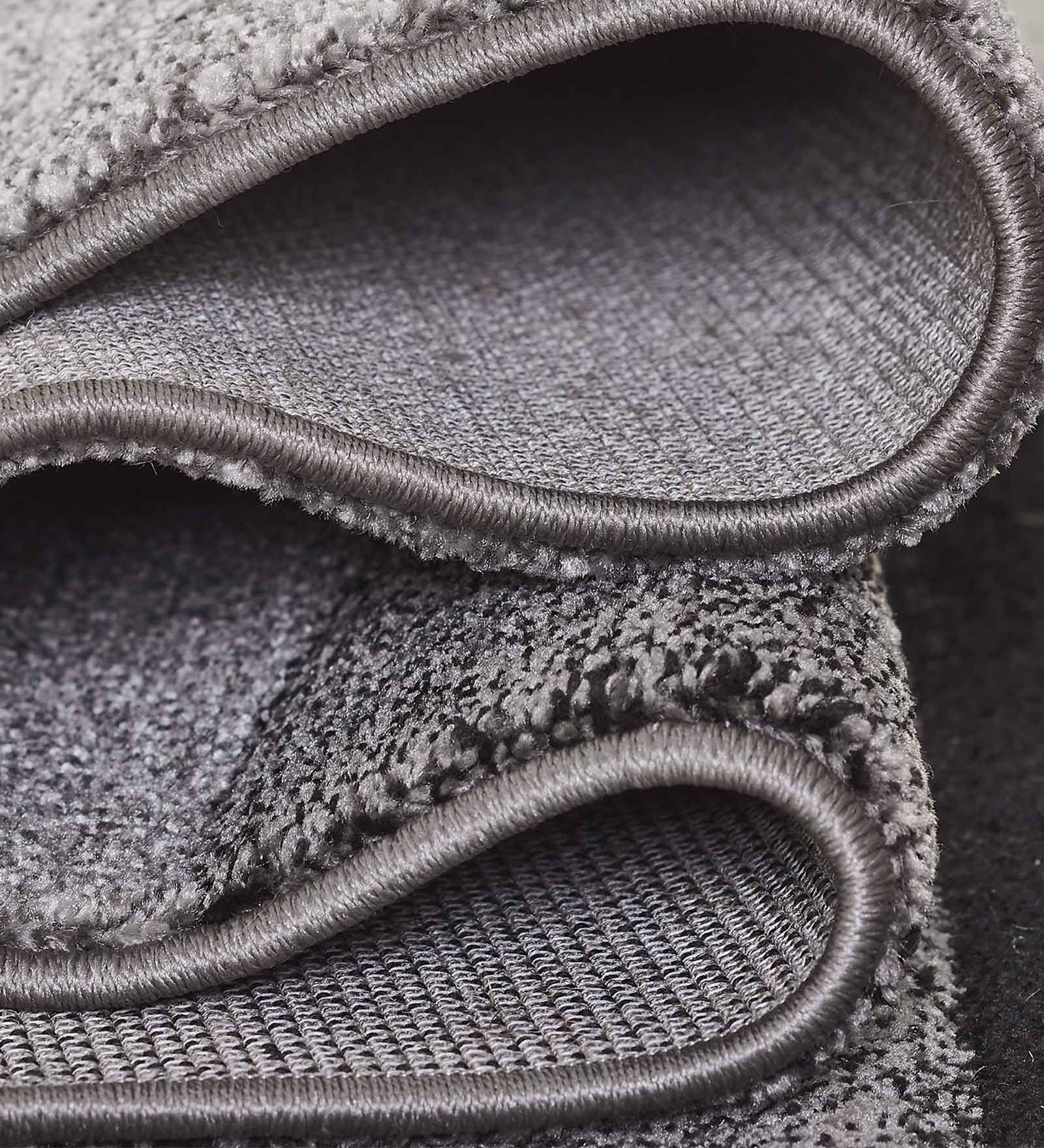 Diamond Geometric Machine Made Carpet Charcoal and Grey