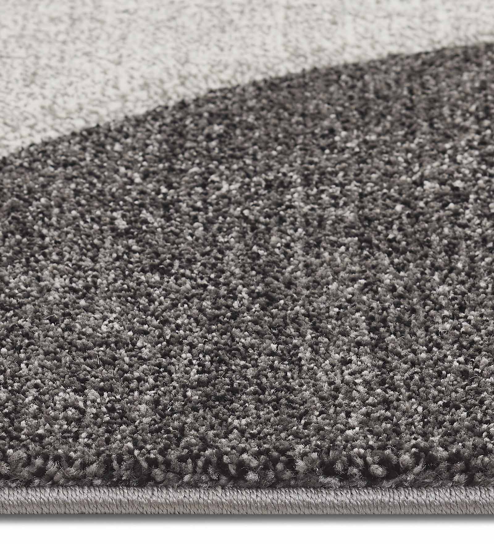 Diamond Geometric Machine Made Carpet Charcoal and Grey