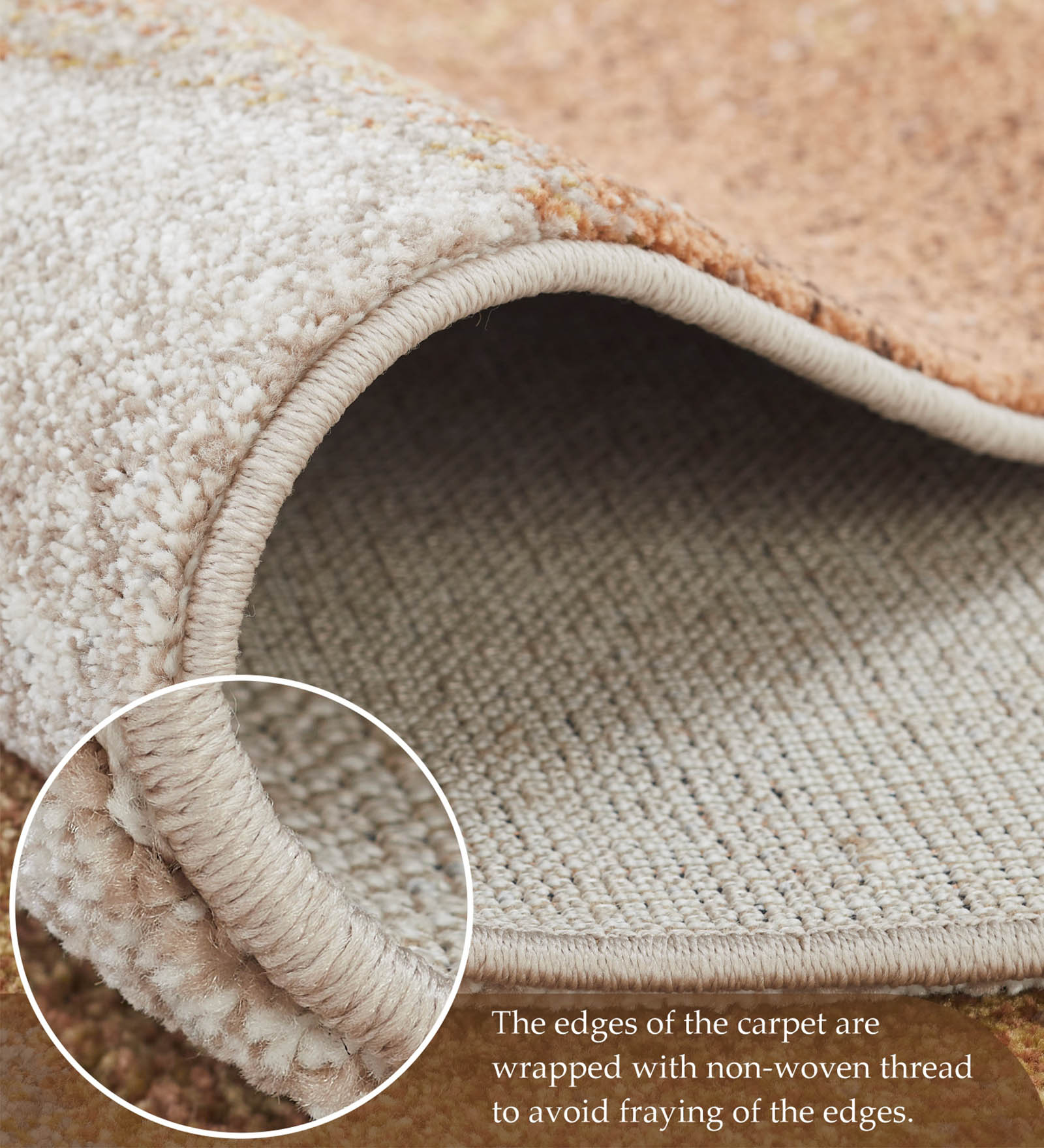 Diamond Abstract Machine Made Carpet Brown Cream