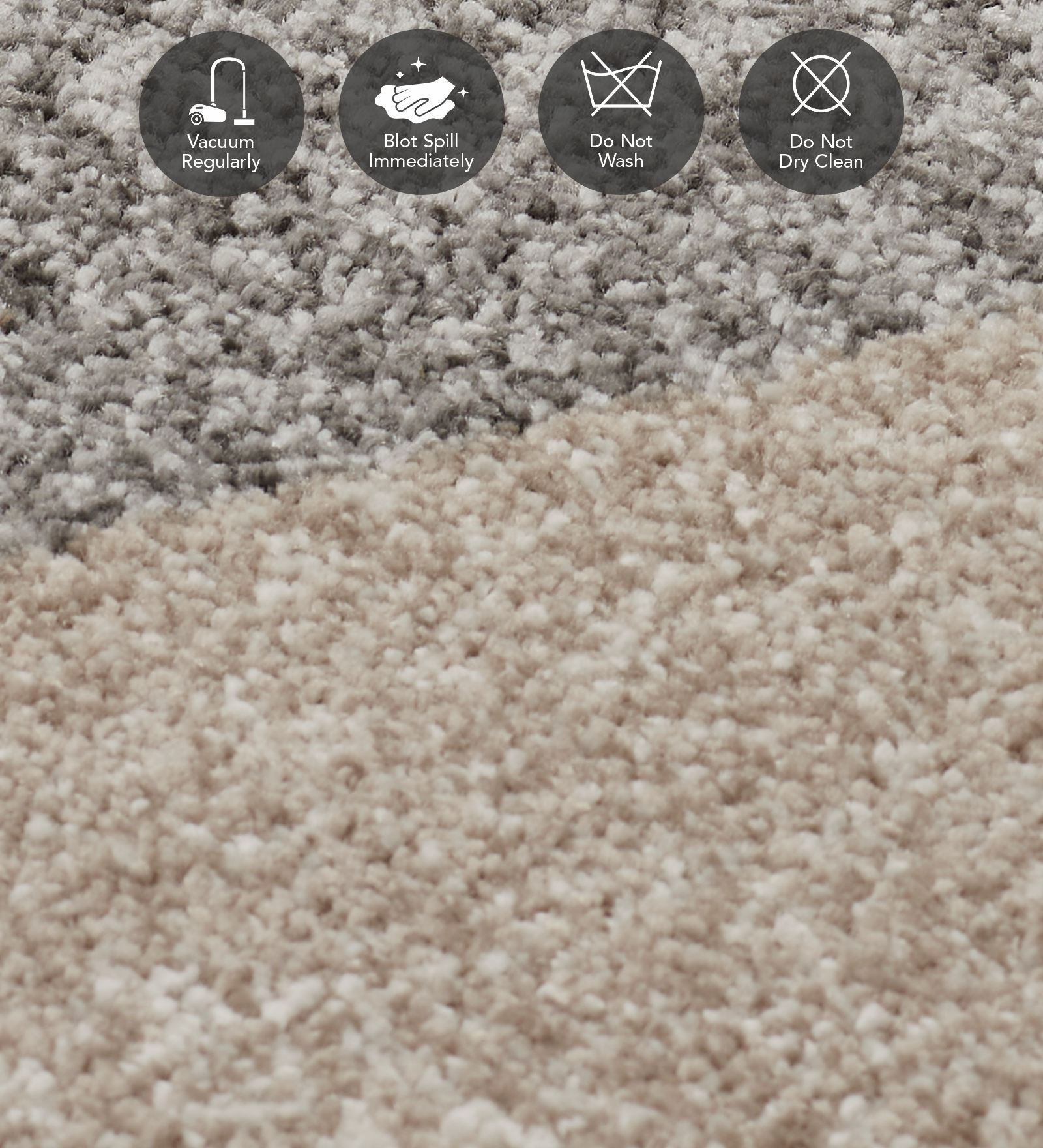 Diamond Geometric Machine Made Carpet L Brown and Cream