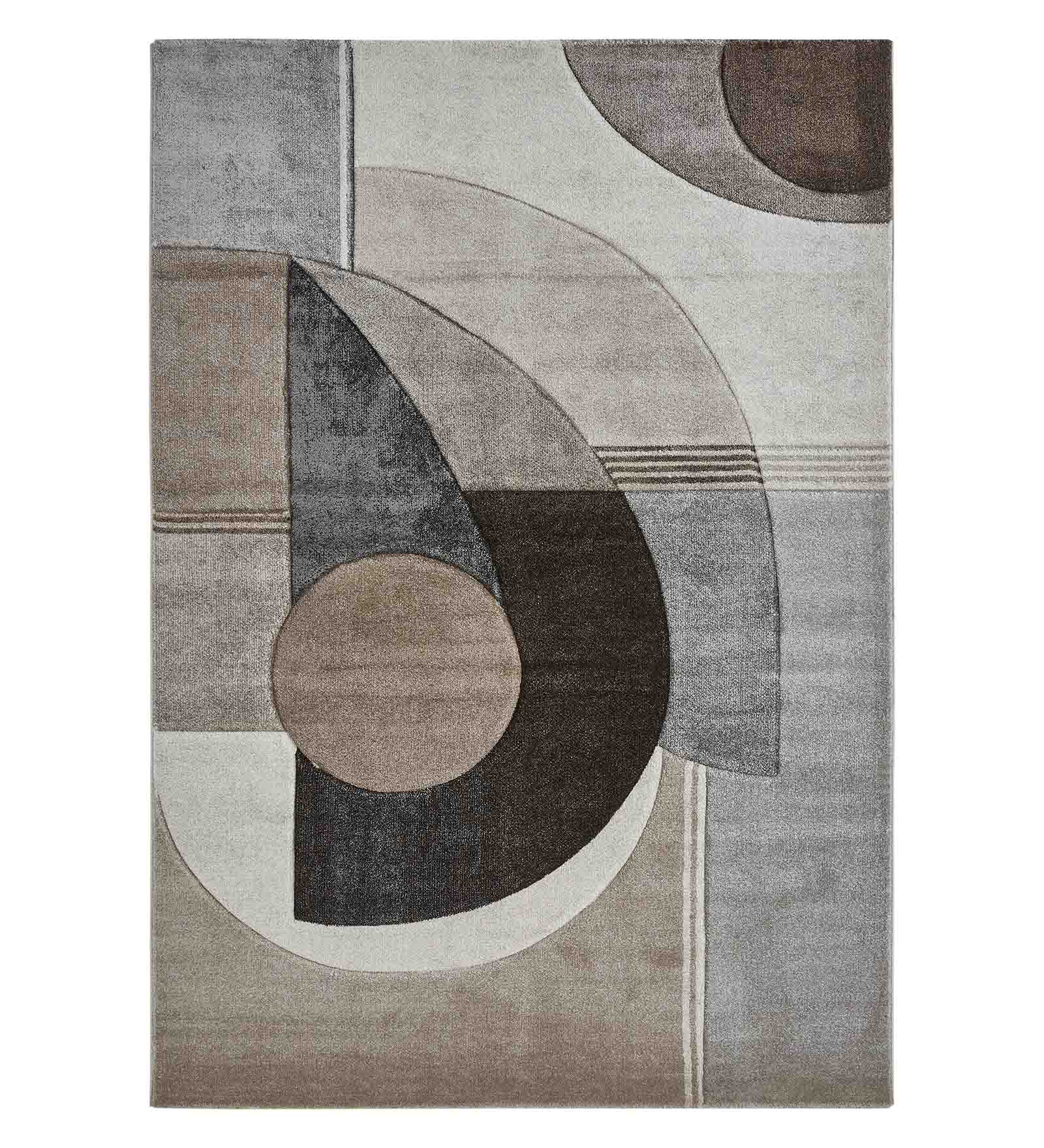 Diamond Geometric Machine Made Carpet D.Brown and L.Brown