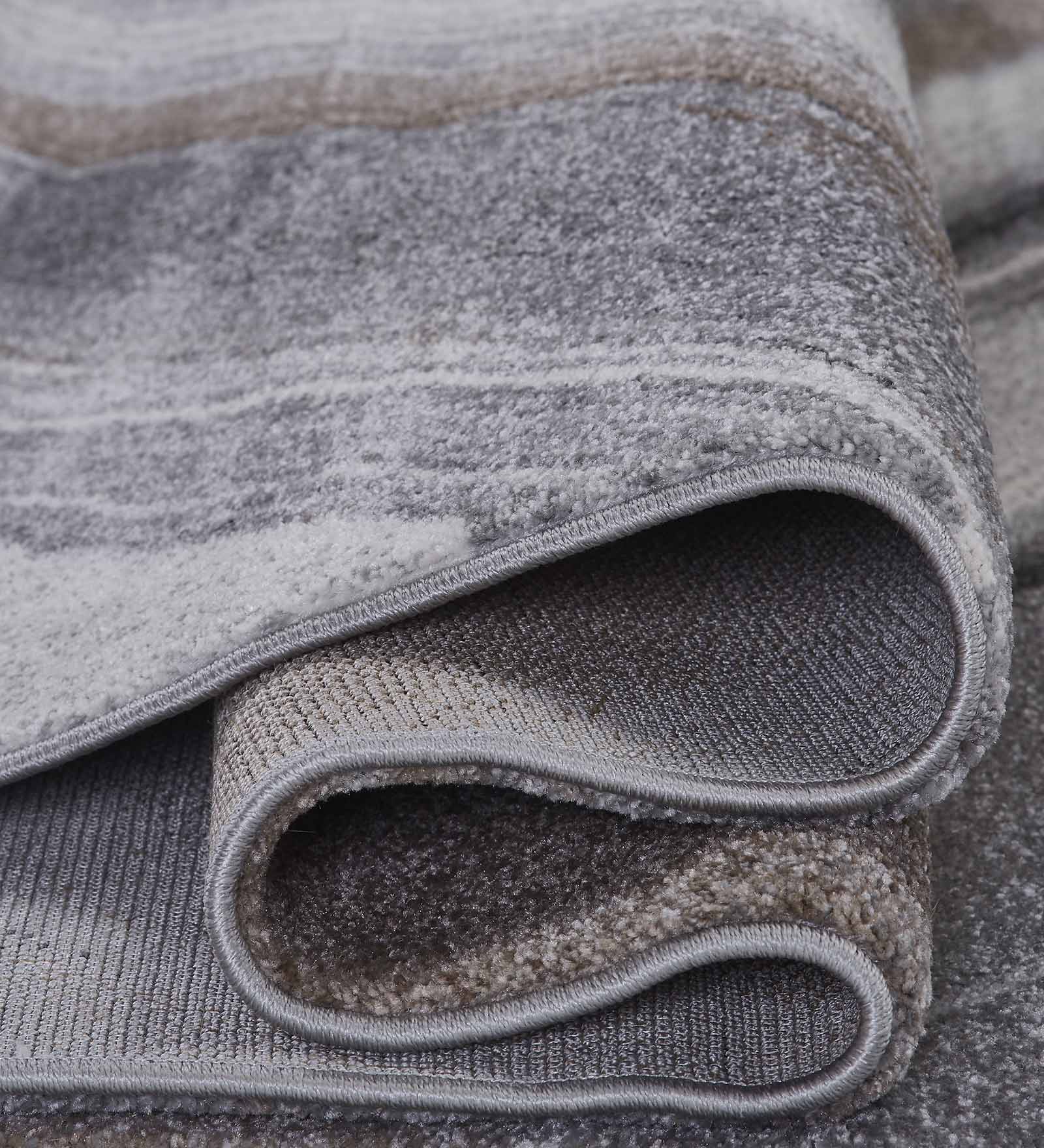 Diamond Abstract Machine Made Carpet Brown Grey