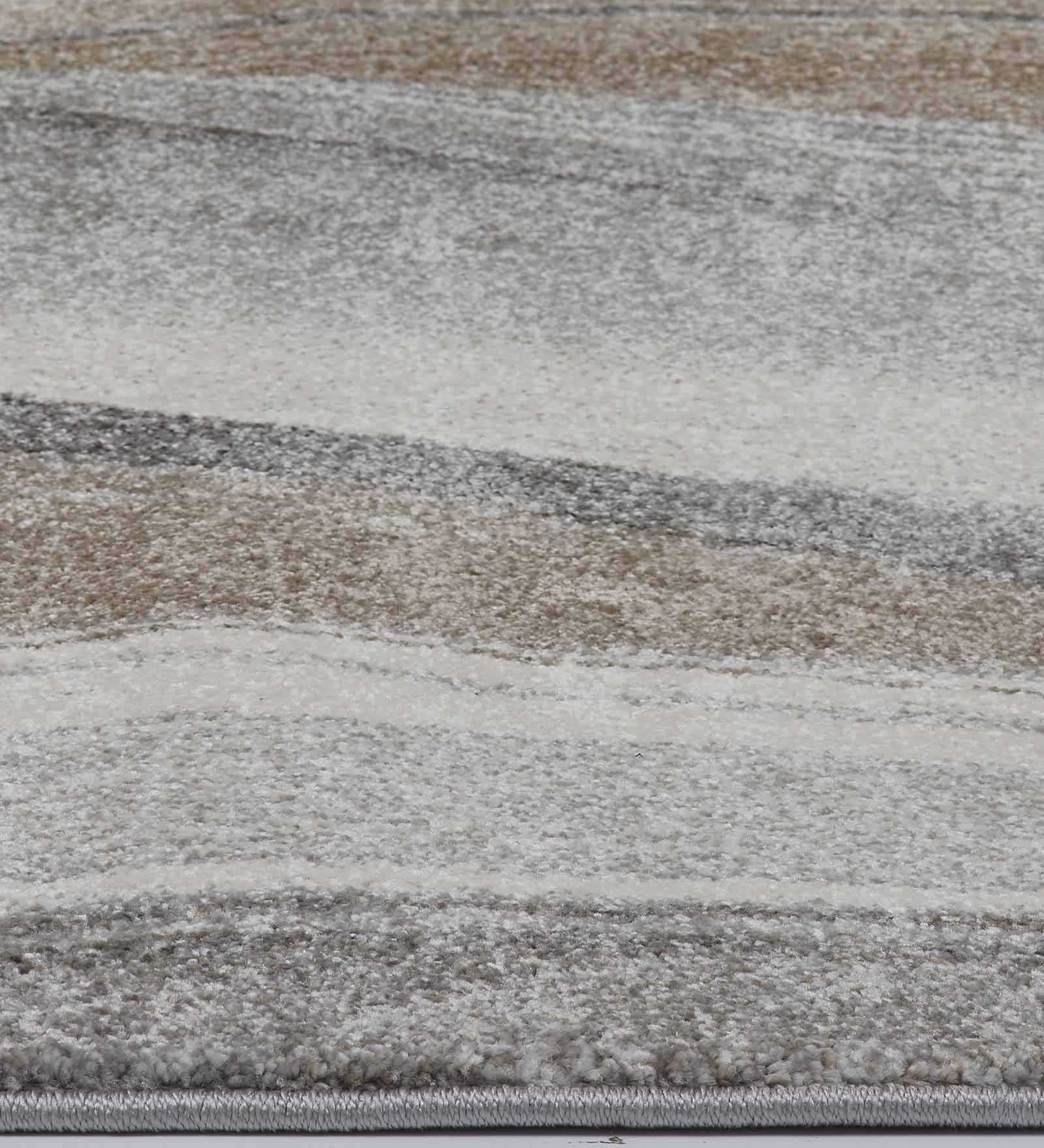 Diamond Abstract Machine Made Carpet Brown Grey