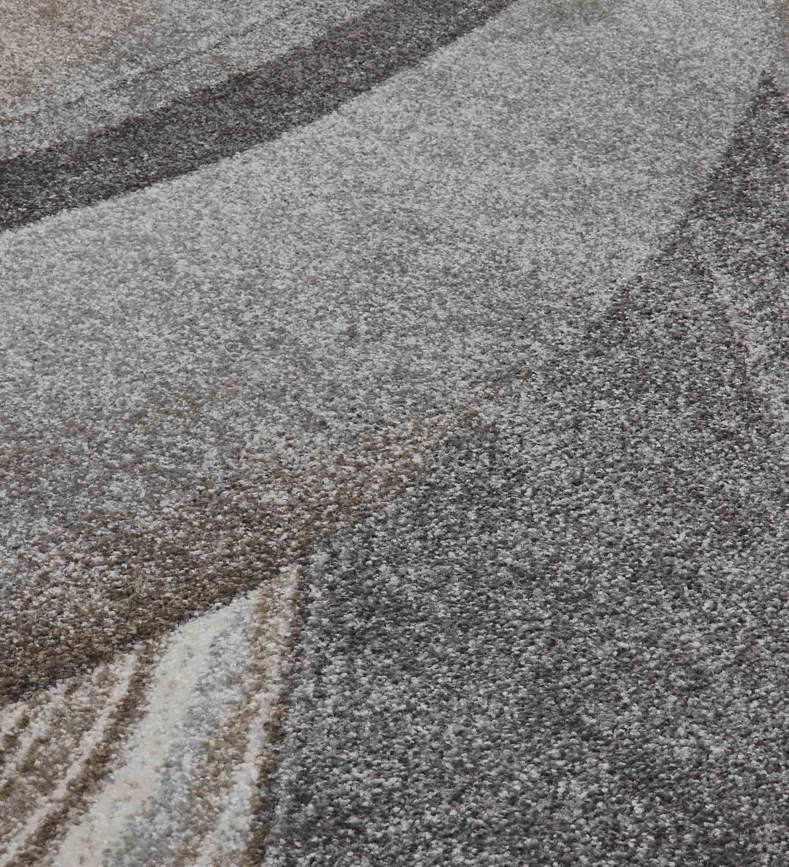 Diamond Abstract Machine Made Carpet Brown Grey