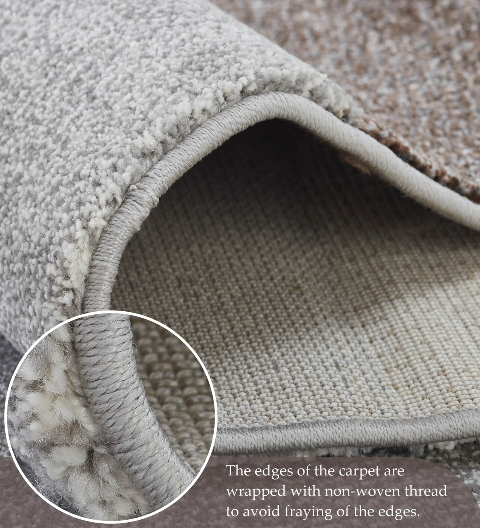 Diamond Abstract Machine Made Carpet D.Brown and Grey