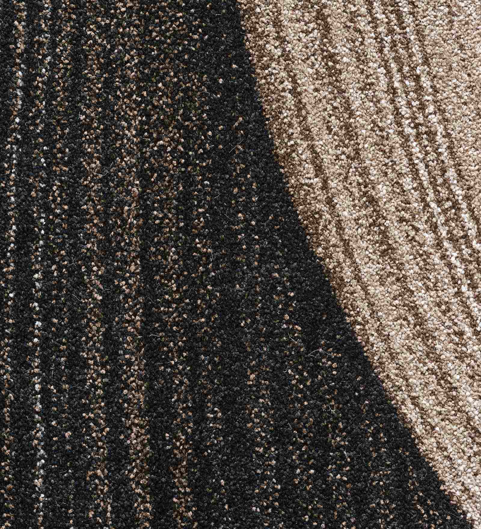 Diamond Abstract Machine Made Carpet Brown