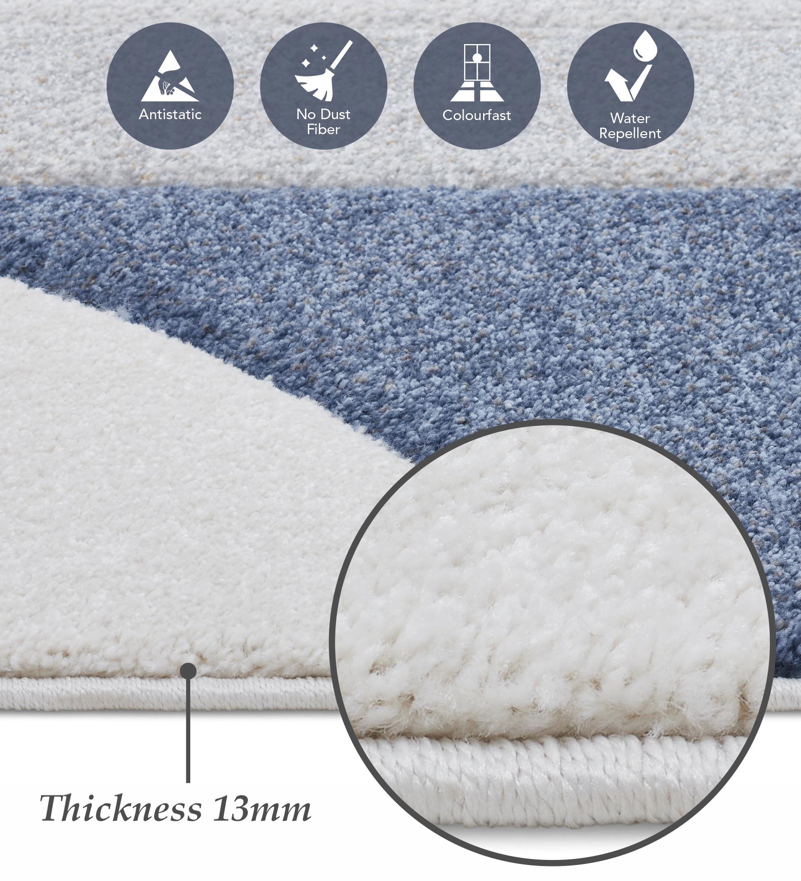 Diamond Polypropylene Abstract Runner Olive and Cream