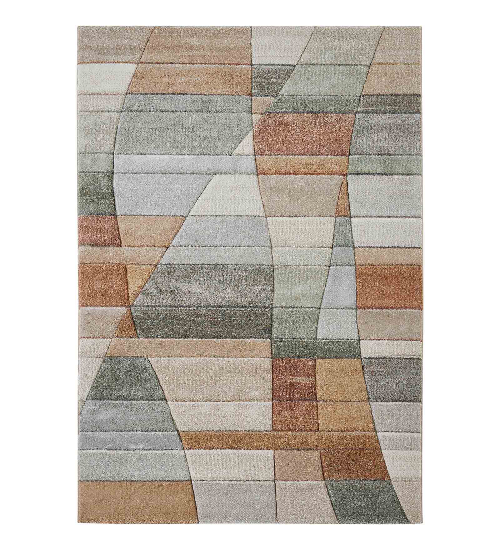 Diamond Polypropylene Abstract Carpet Multi