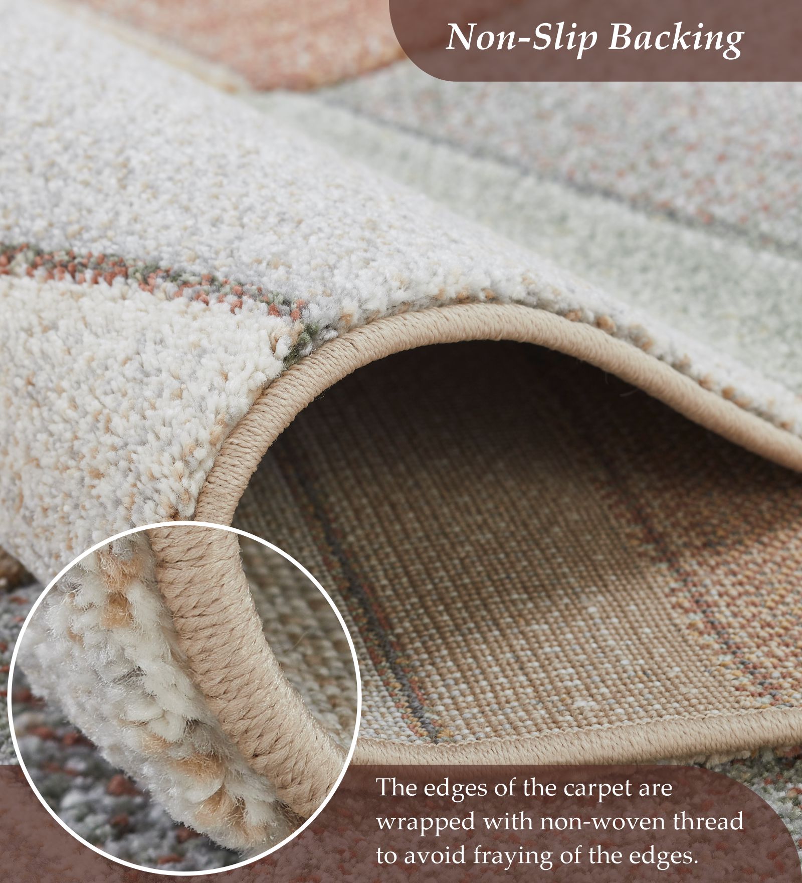 Diamond Polypropylene Abstract Carpet Multi