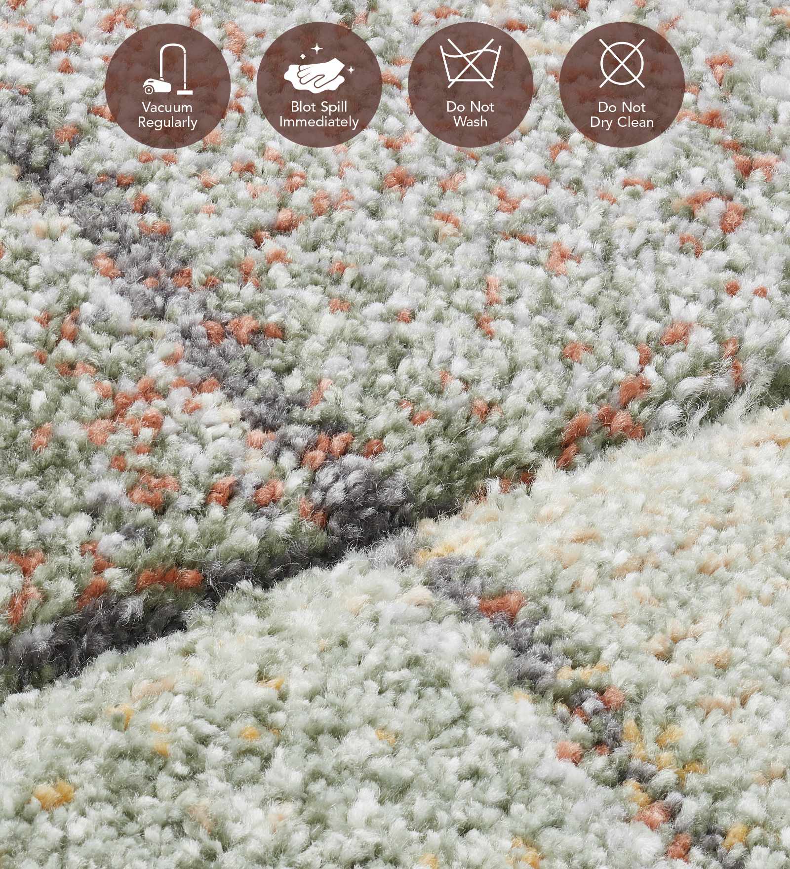 Diamond Polypropylene Abstract Carpet Multi