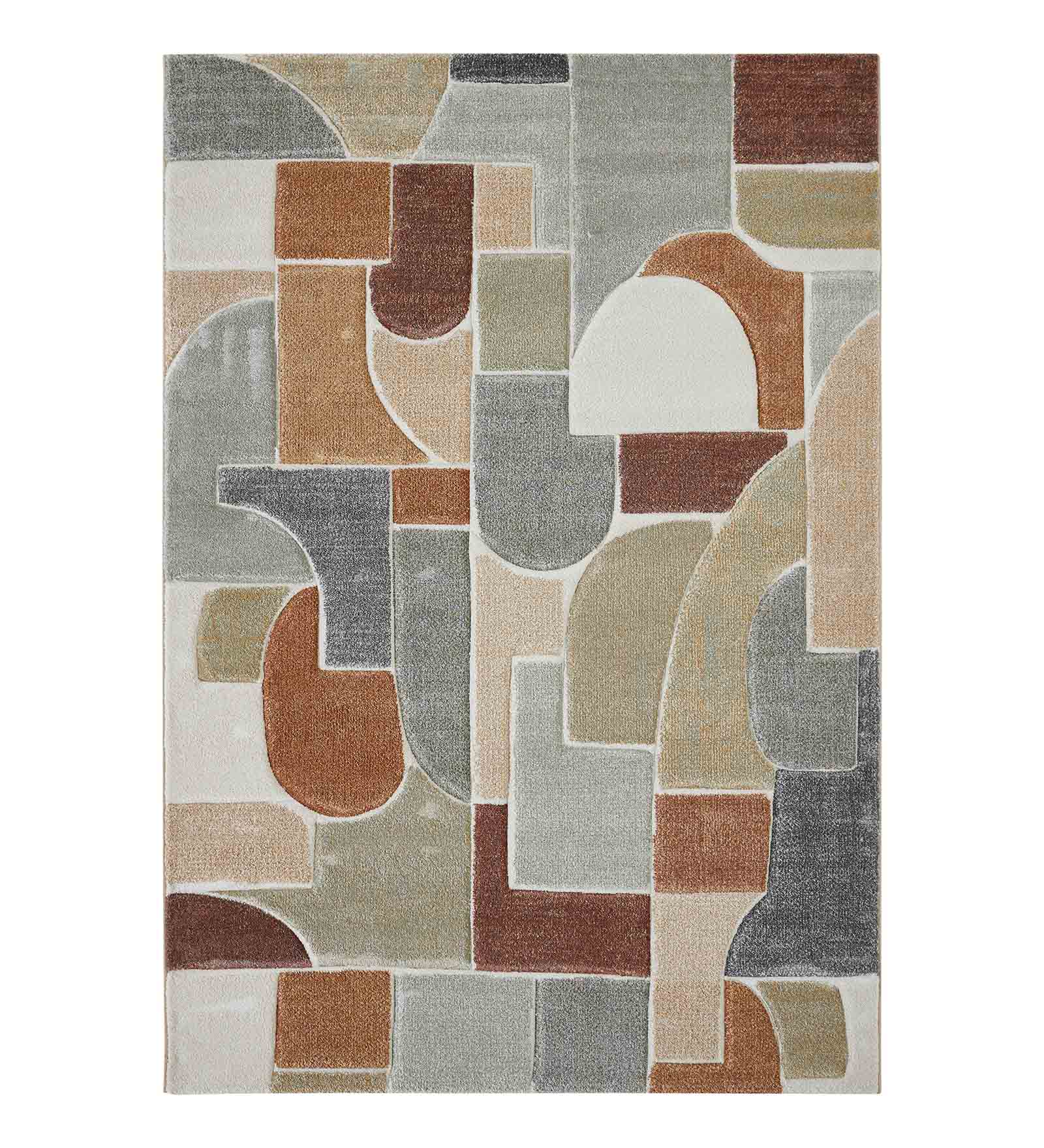 Diamond Polypropylene Abstract Carpet Multi