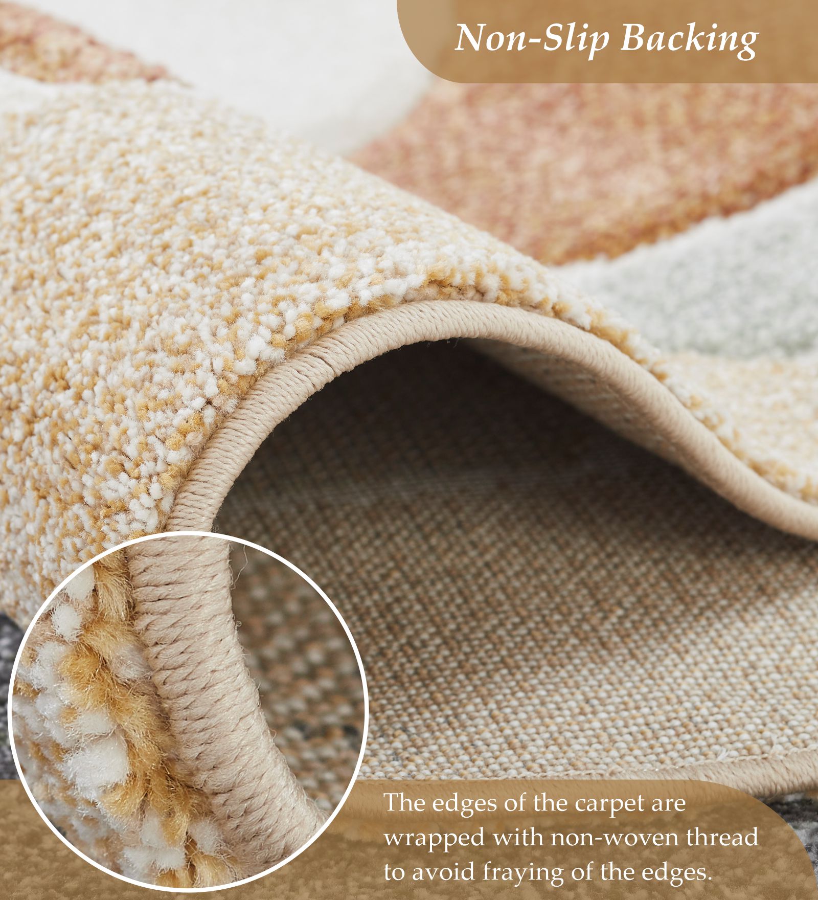 Diamond Polypropylene Abstract Carpet Multi