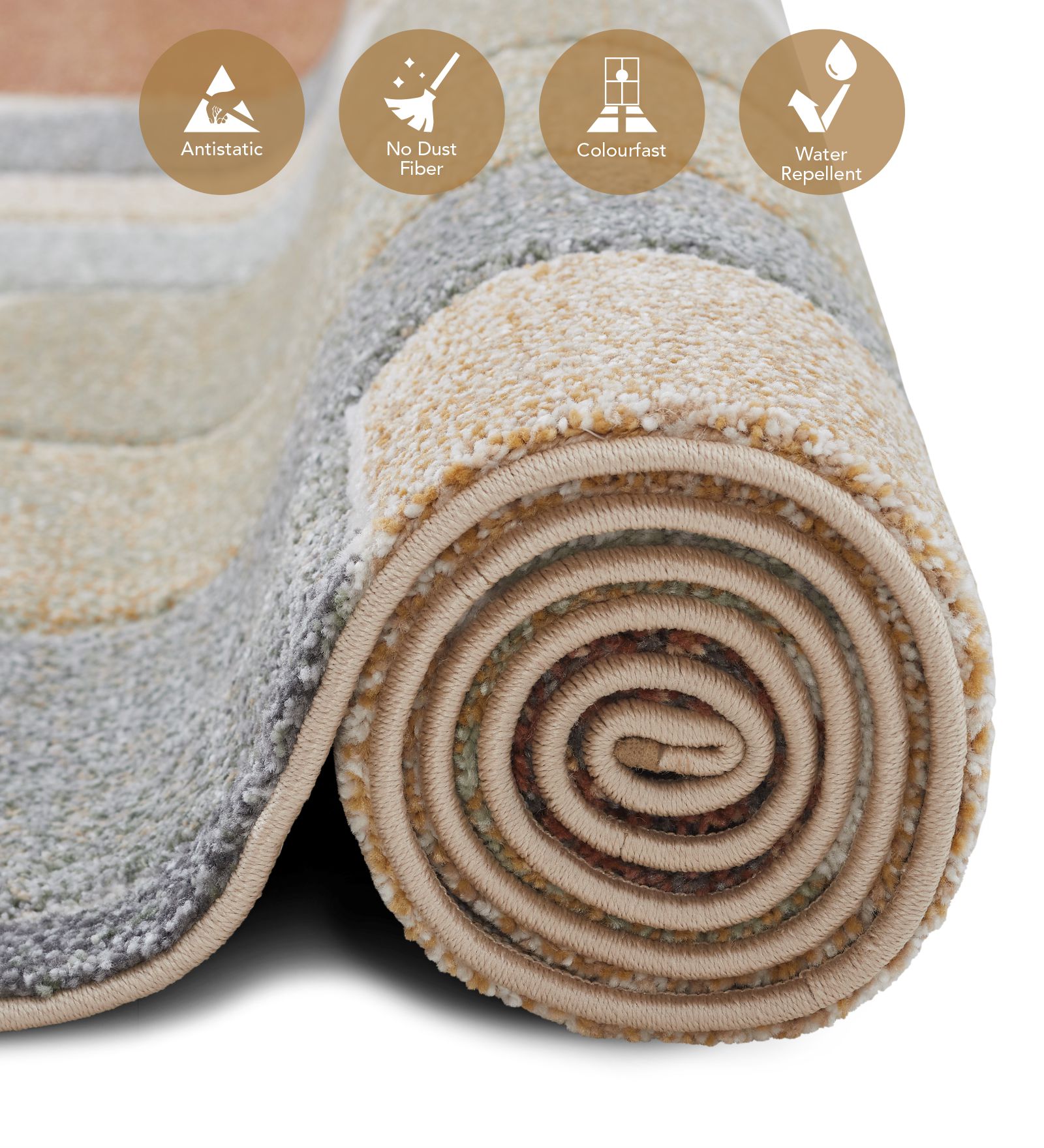 Diamond Polypropylene Abstract Carpet Multi