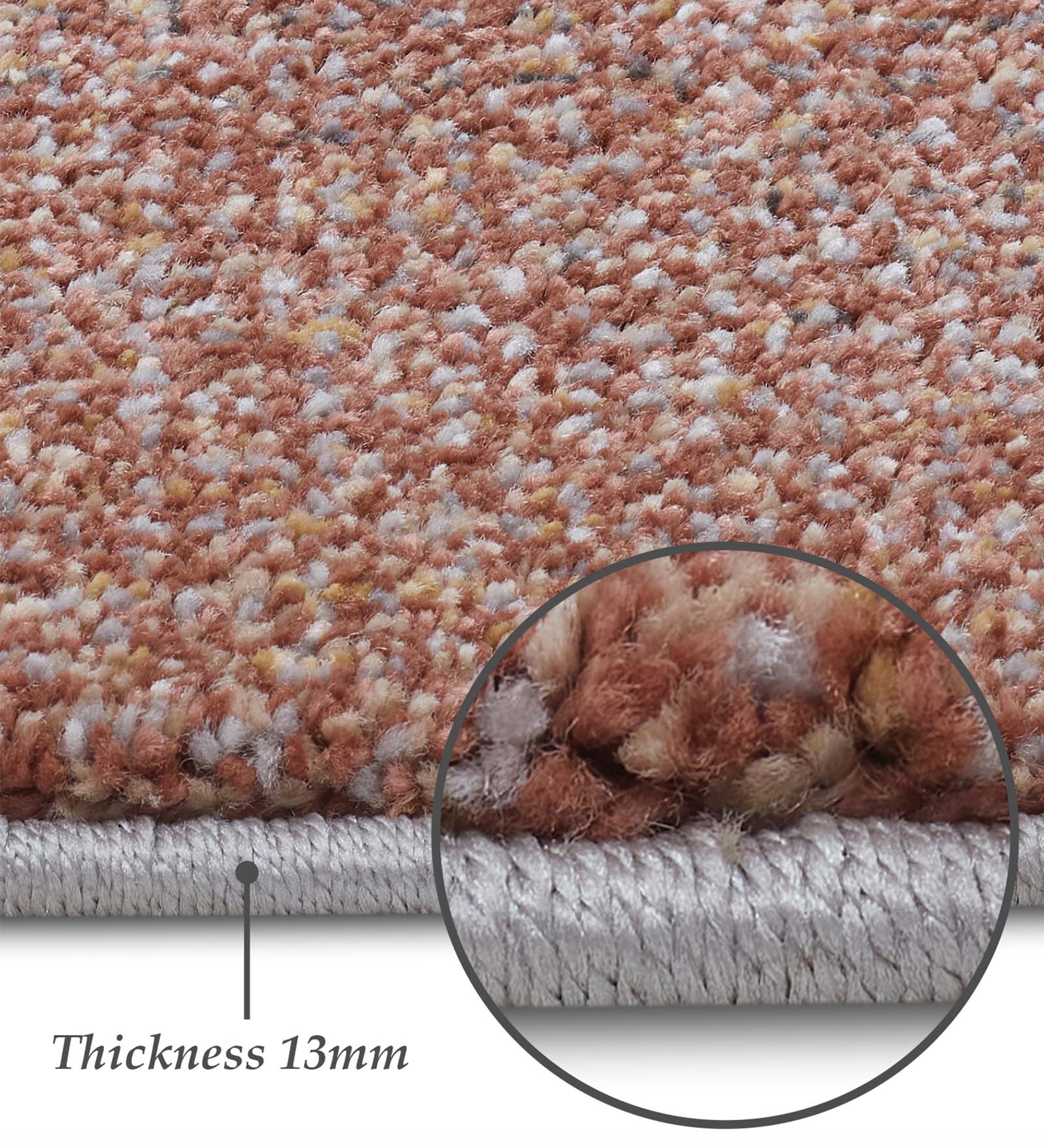 Diamond Polypropylene Abstract Carpet Brown and Beige