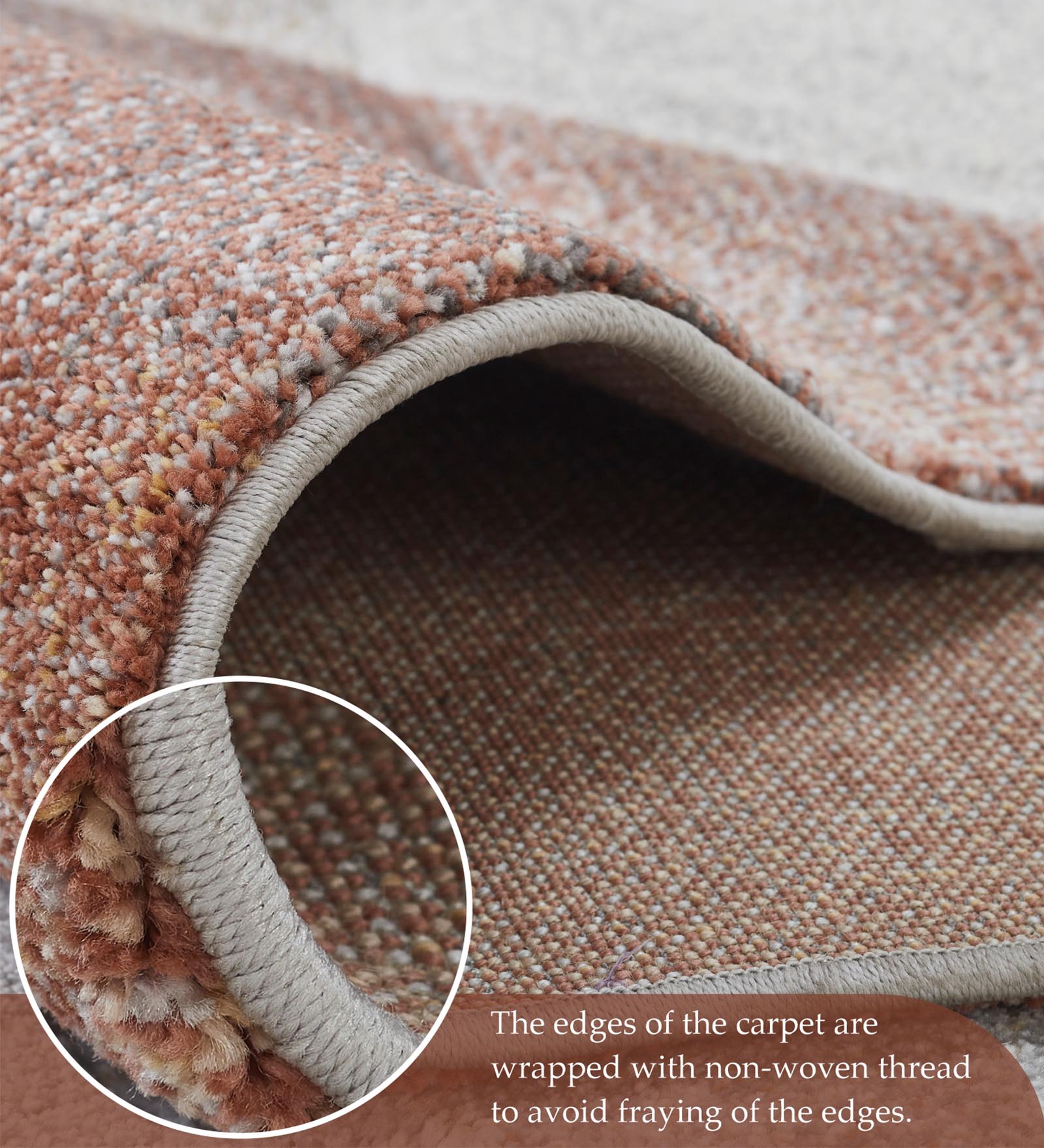 Diamond Polypropylene Abstract Carpet Brown and Beige