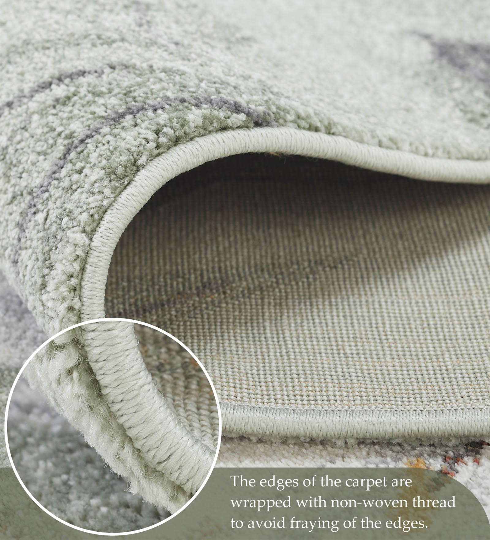 Diamond Floral Machine Made Carpet Olive and Cream